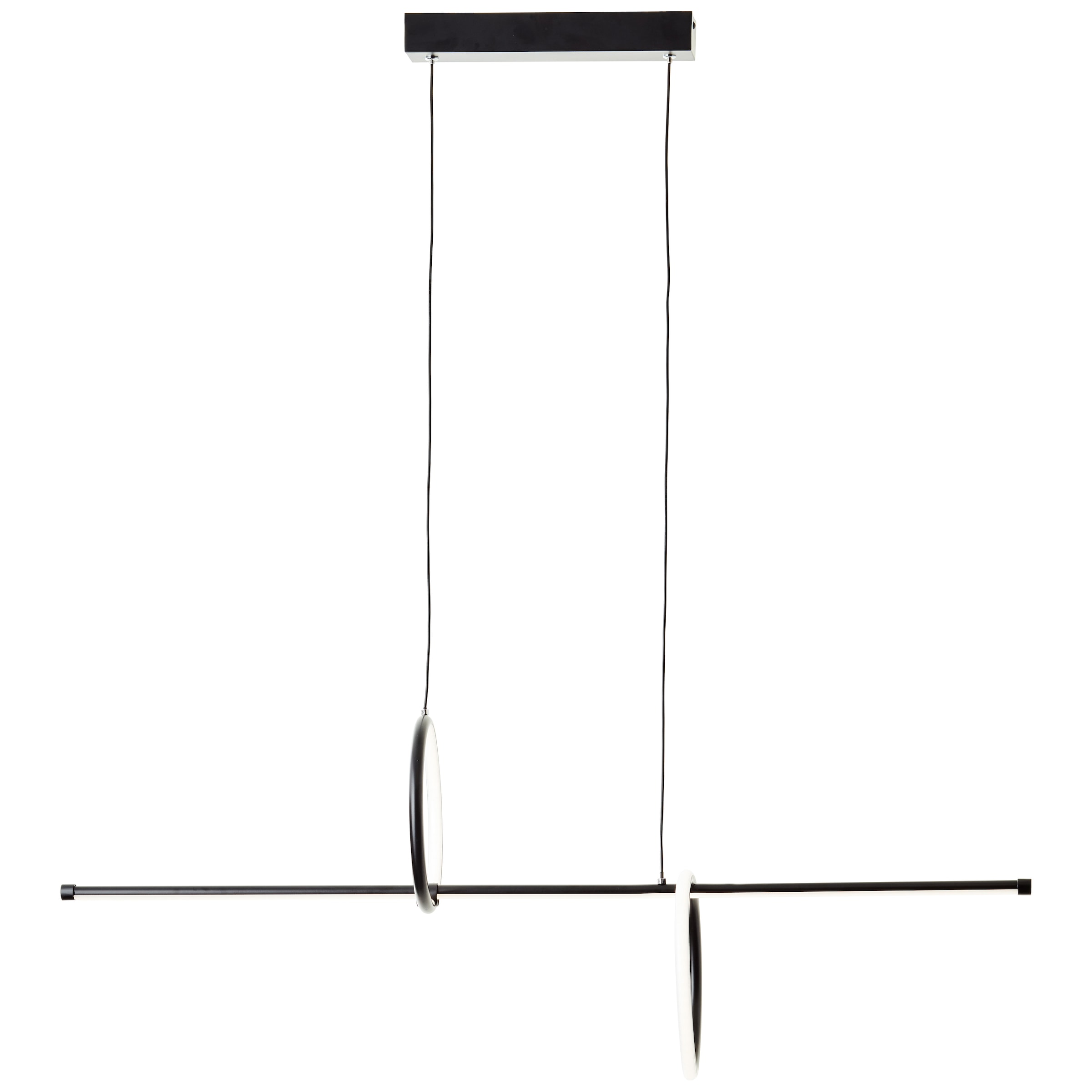 Brilliant LED Pendelleuchte »Zeus«, Höhe 150 cm, Breite 101 cm, 5200 lm, verstellbar, Aluminium, schwarz