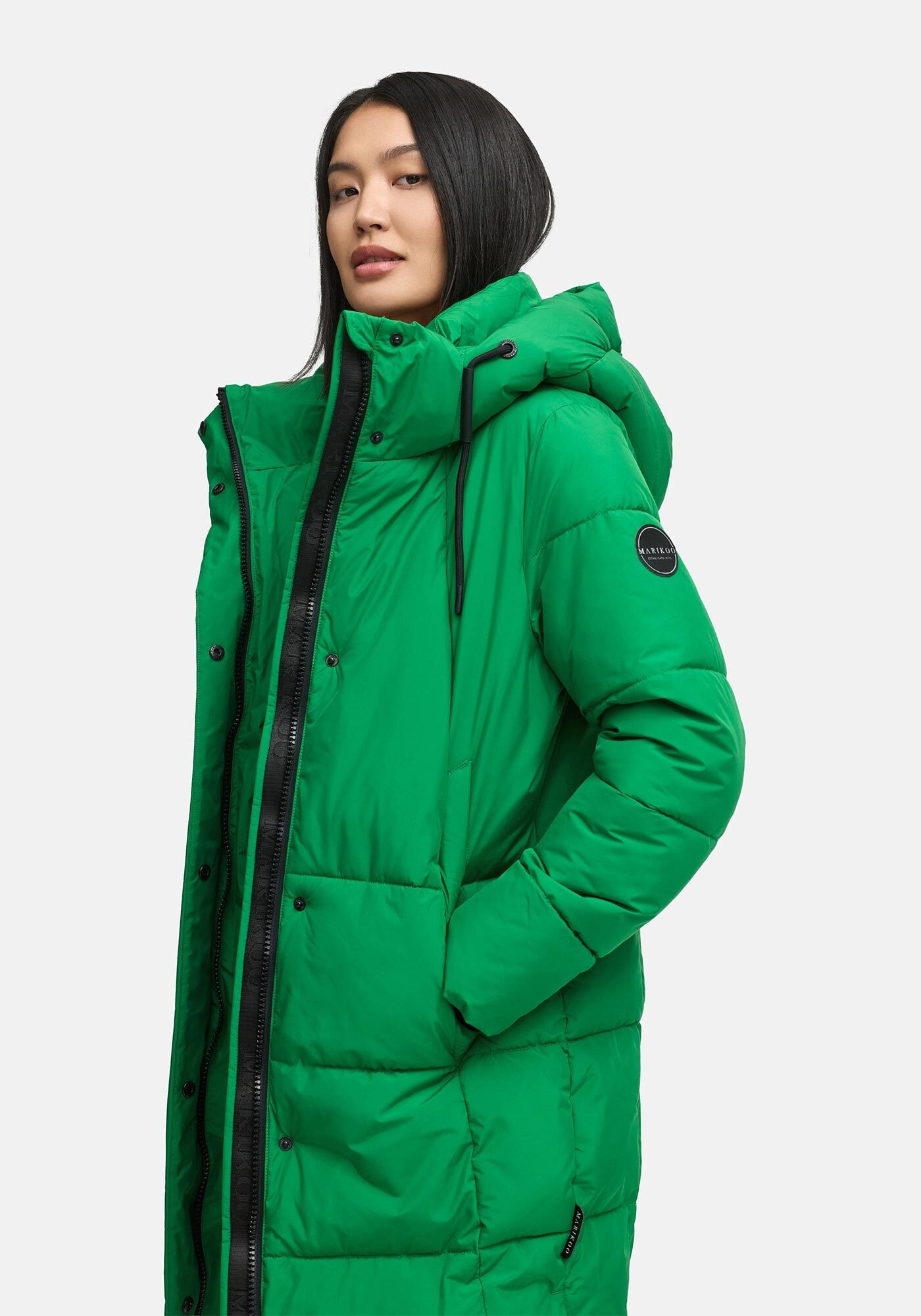 Marikoo Winterjacke »Marikoo Chumanii Damen Herbst Winter Steppmantel Parka lang N057«