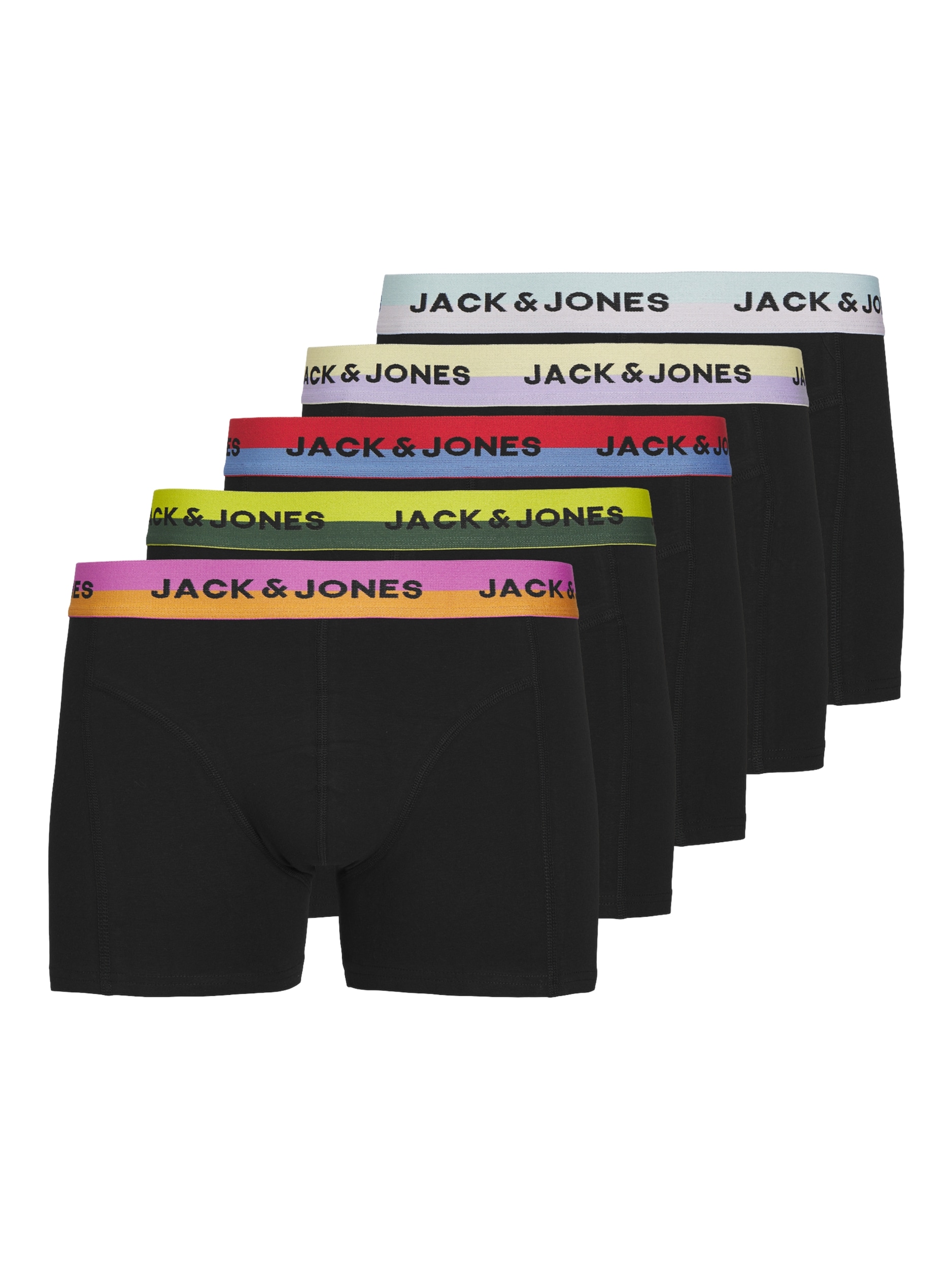 Jack & Jones Boxershorts »JACSPLITTER SOLID TRUNKS 5 PACK BOX«, (Packung, 5 St.)