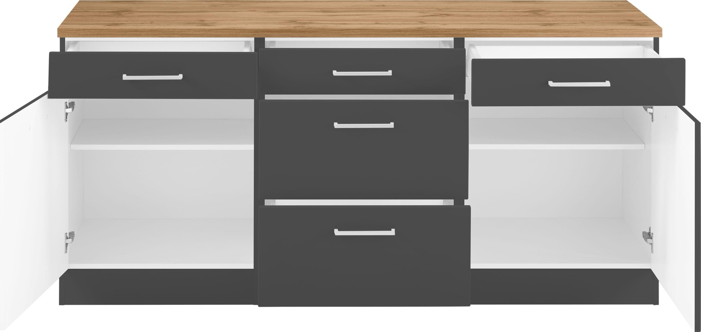 KOCHSTATION Unterschrank »KS-Kehl«, Breite 180 cm