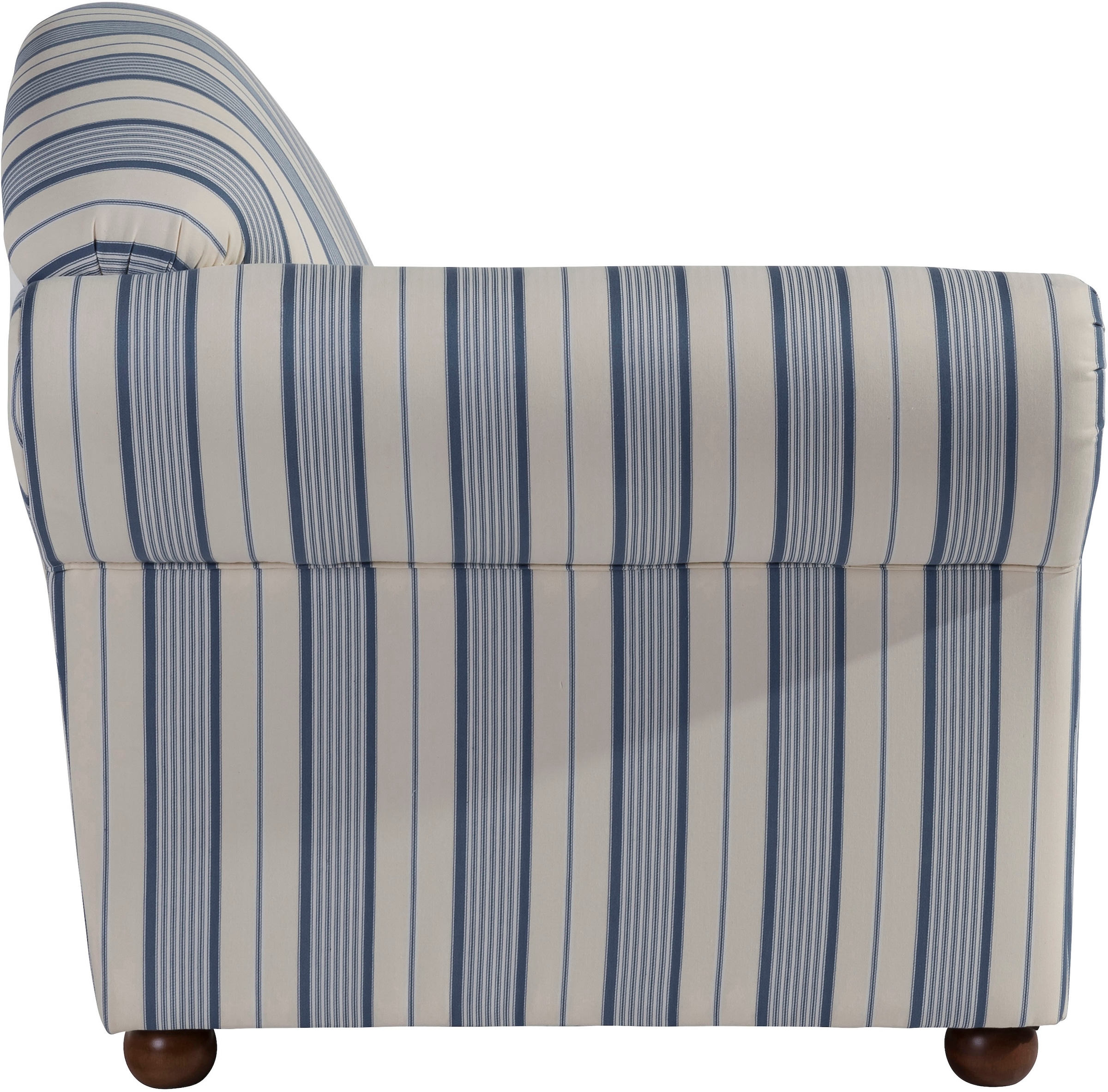 Max Winzer® Recamiere »Caros, klassisch moderne Recamiere im Landhausstil, Solitärmöbel,«, komfortabler Sitzkomfort durch Federkern, Retro, Streifendesign