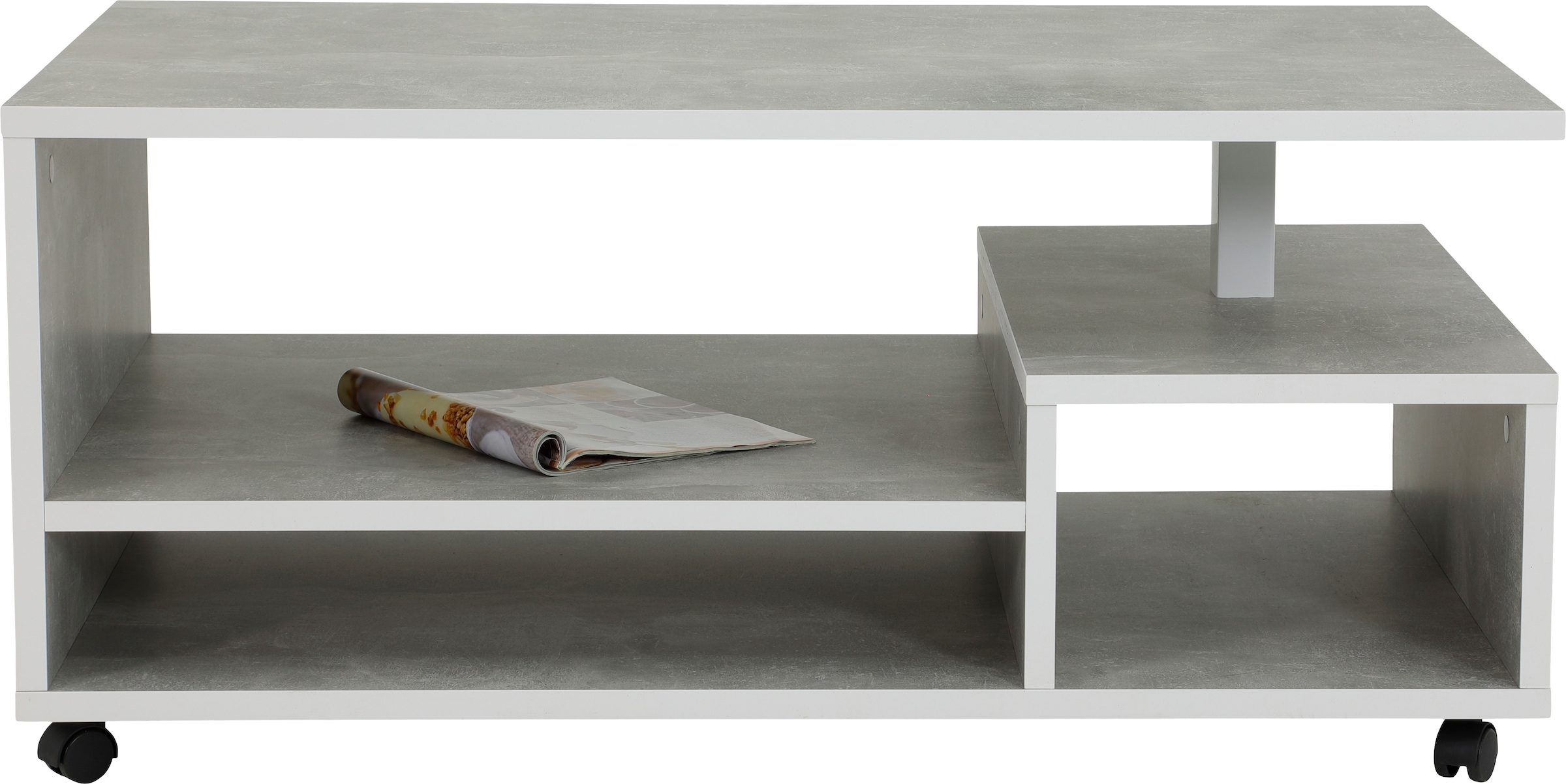 HELA Couchtisch, auf Rollen, industrial Design