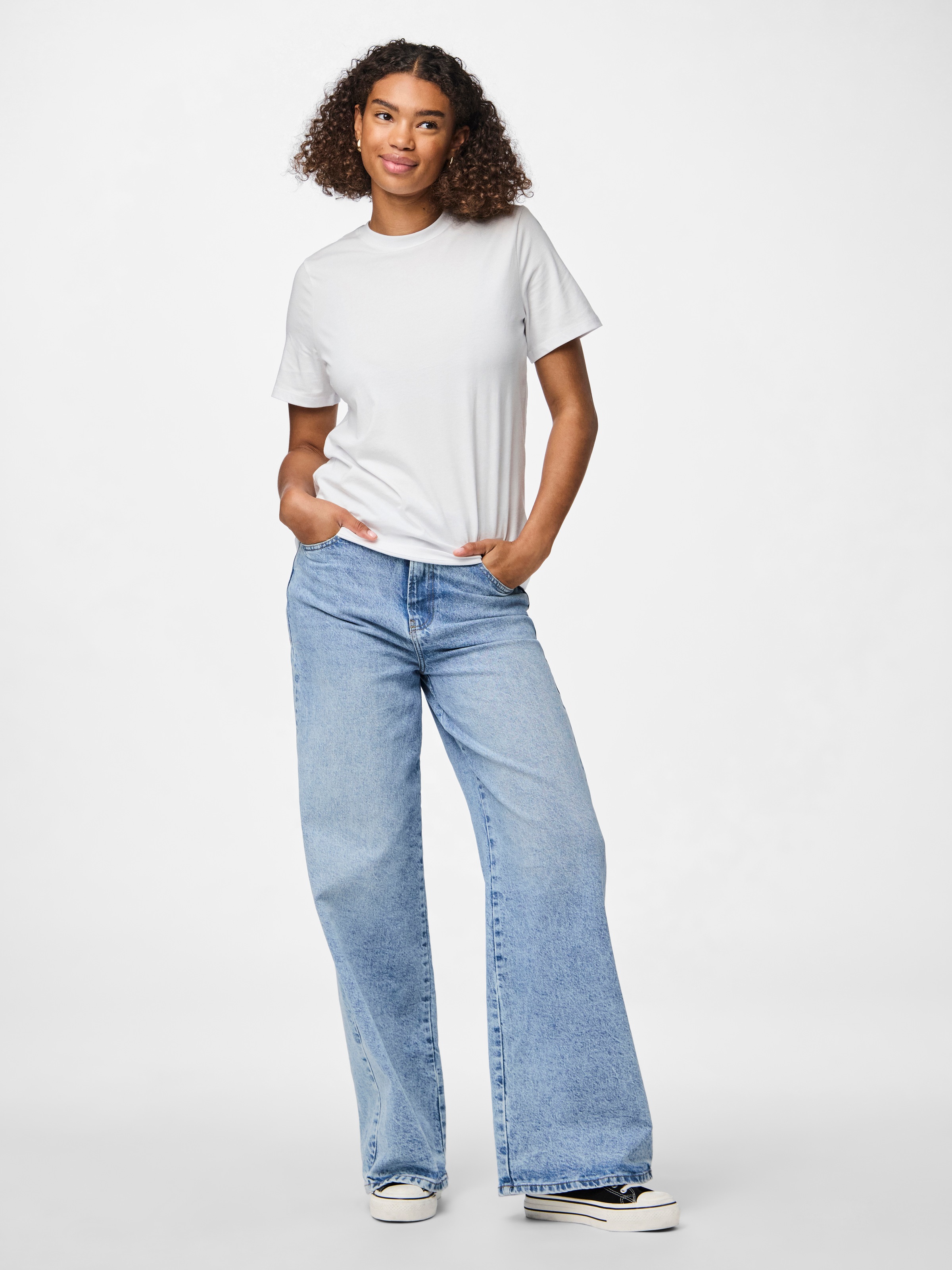 pieces Rundhalsshirt »PCRIA SS SOLID TEE NOOS BC«