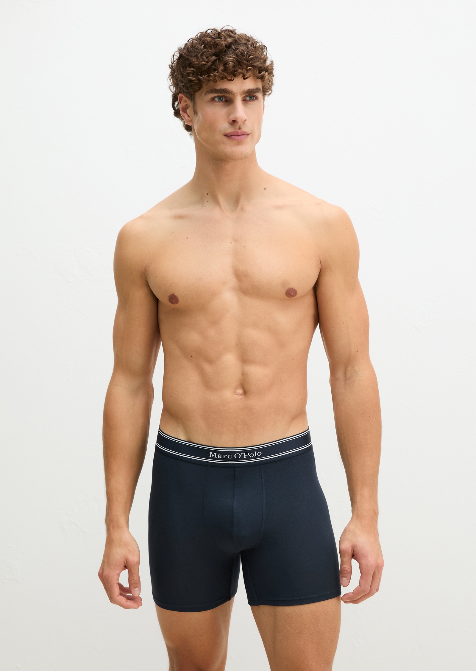 Marc O'Polo Retro Pants »Modal« 3er Pack,  mit etwas längerem Bein, Logobund, ohne Eingriff
