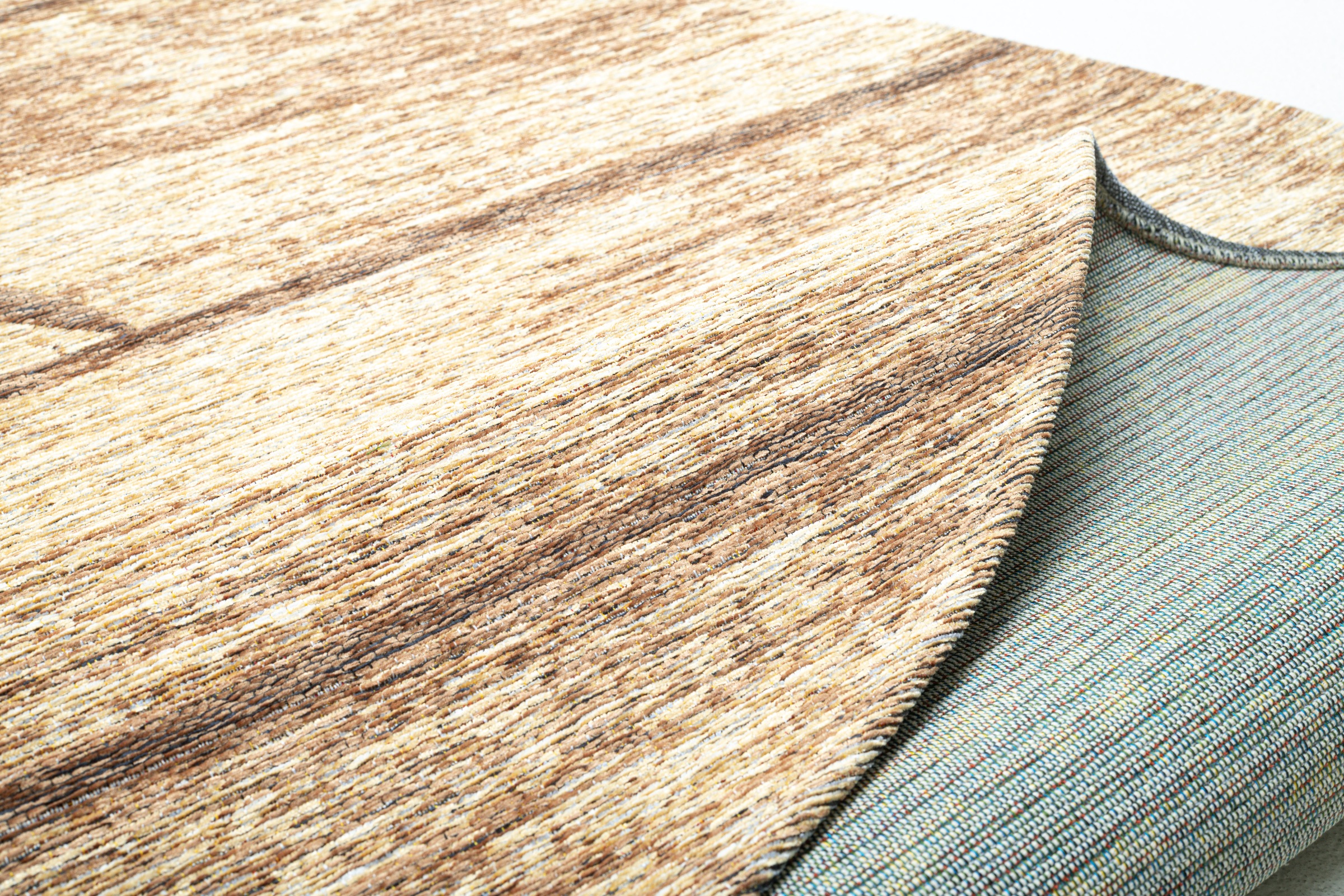 Sansibar Teppich »Keitum 009« rund 3 mm Höhe Flachgewebe, Motiv Holzdielen & gekreuzte Säbel