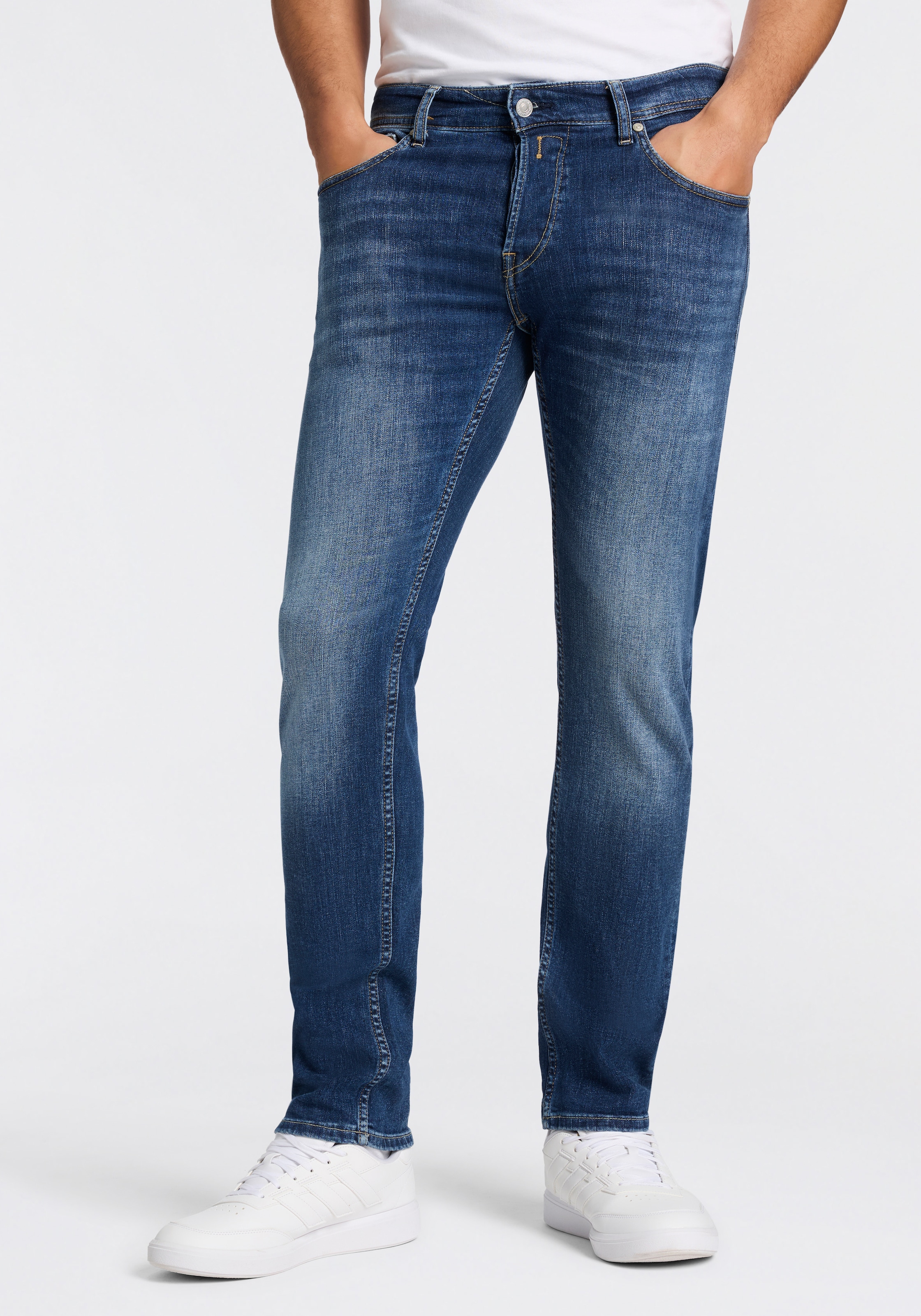 Replay Straight-Jeans »GROVER« in vielen verschiedenen Waschungen, mit Stretch