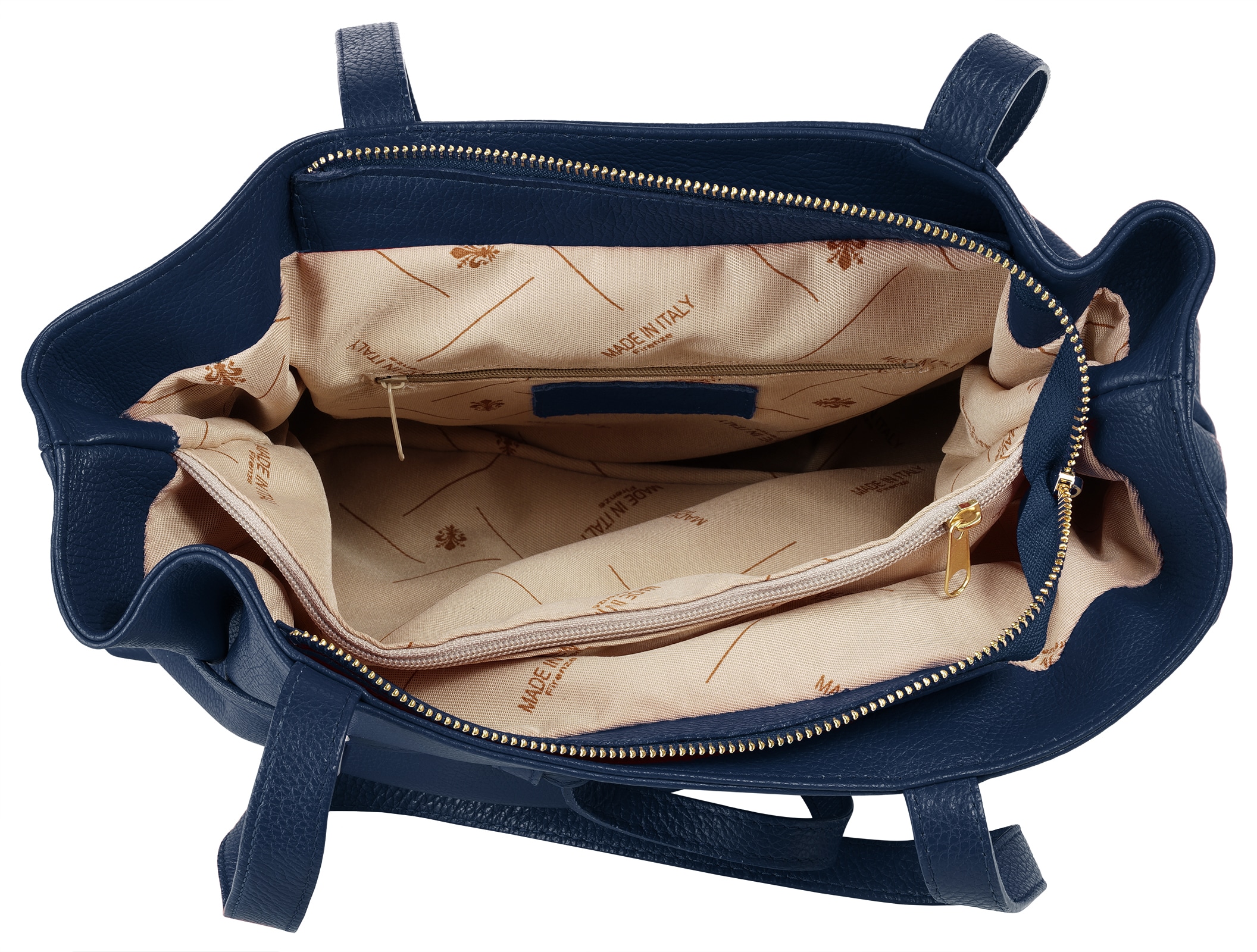 Samantha Look Henkeltasche, echt Leder, Made in Italy