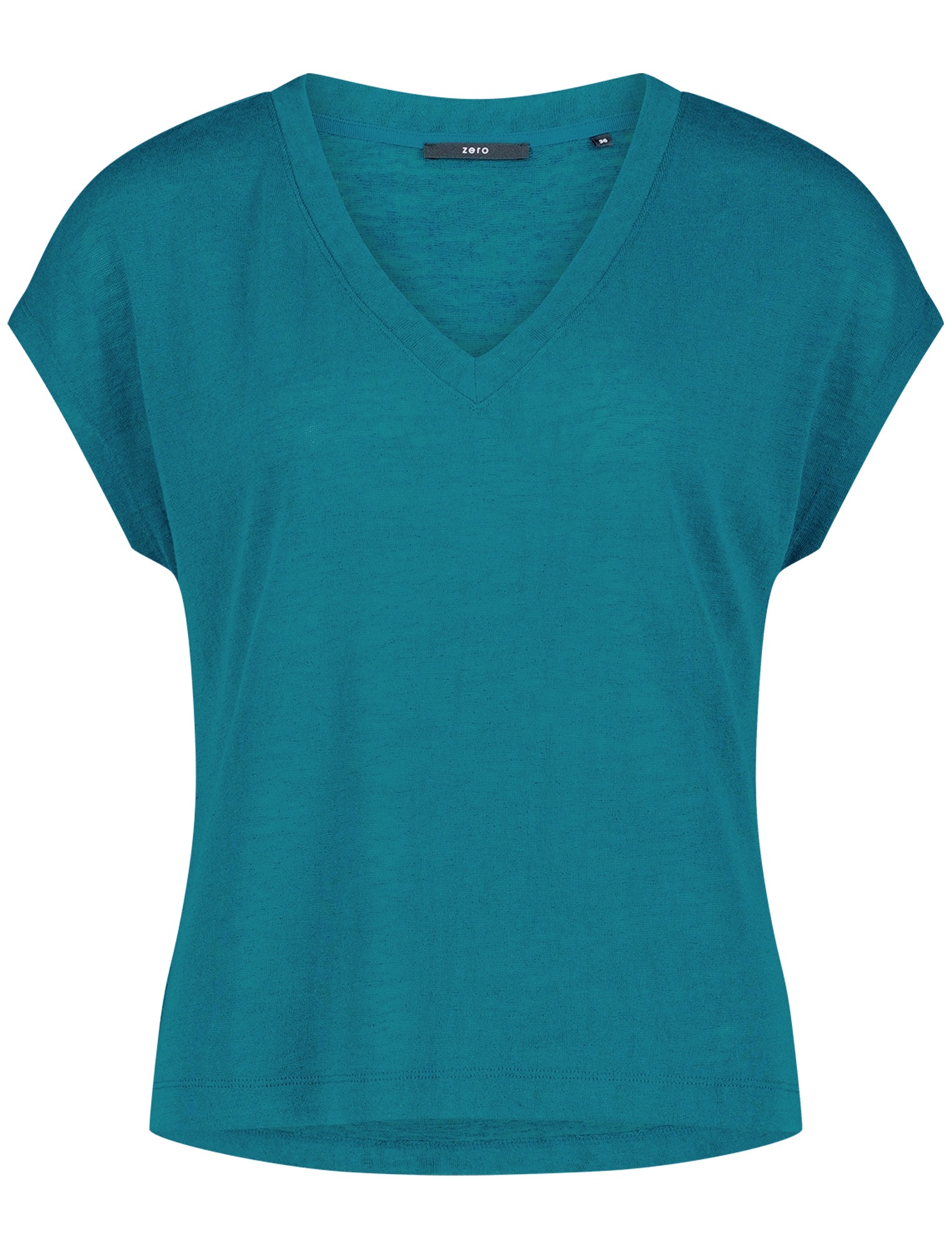 Zero Shirttop »Kurzarm-Shirt mit V-Ausschnitt«