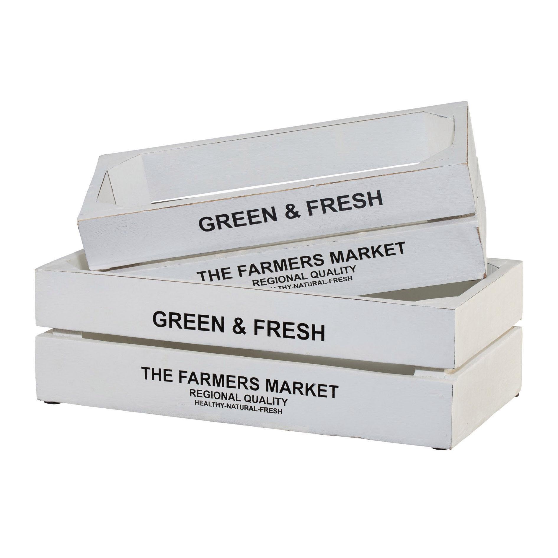 Kiste »Green&Fresh«, (Set, 2)