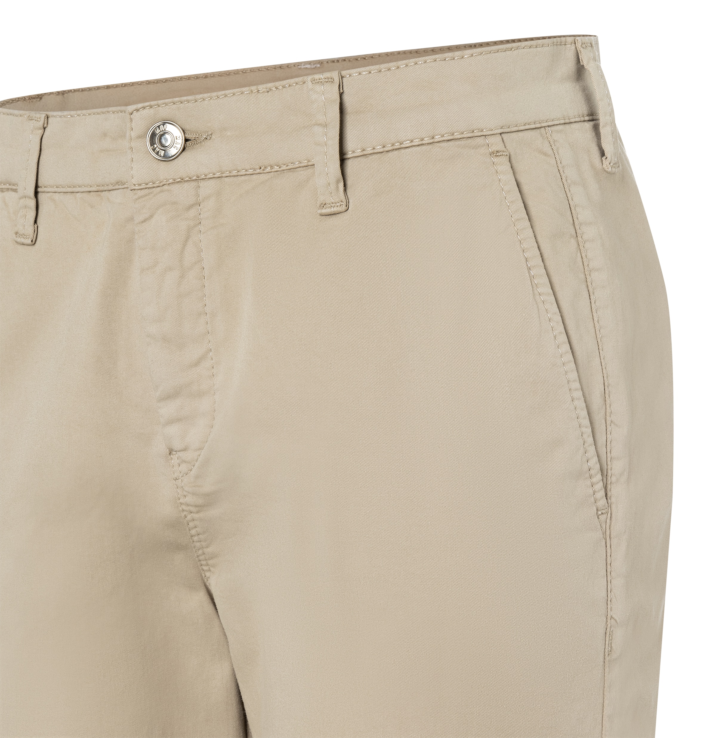MAC Chinohose »CHINO turn up«, mit dezentem Glanz, elegant und sportiv zugleich