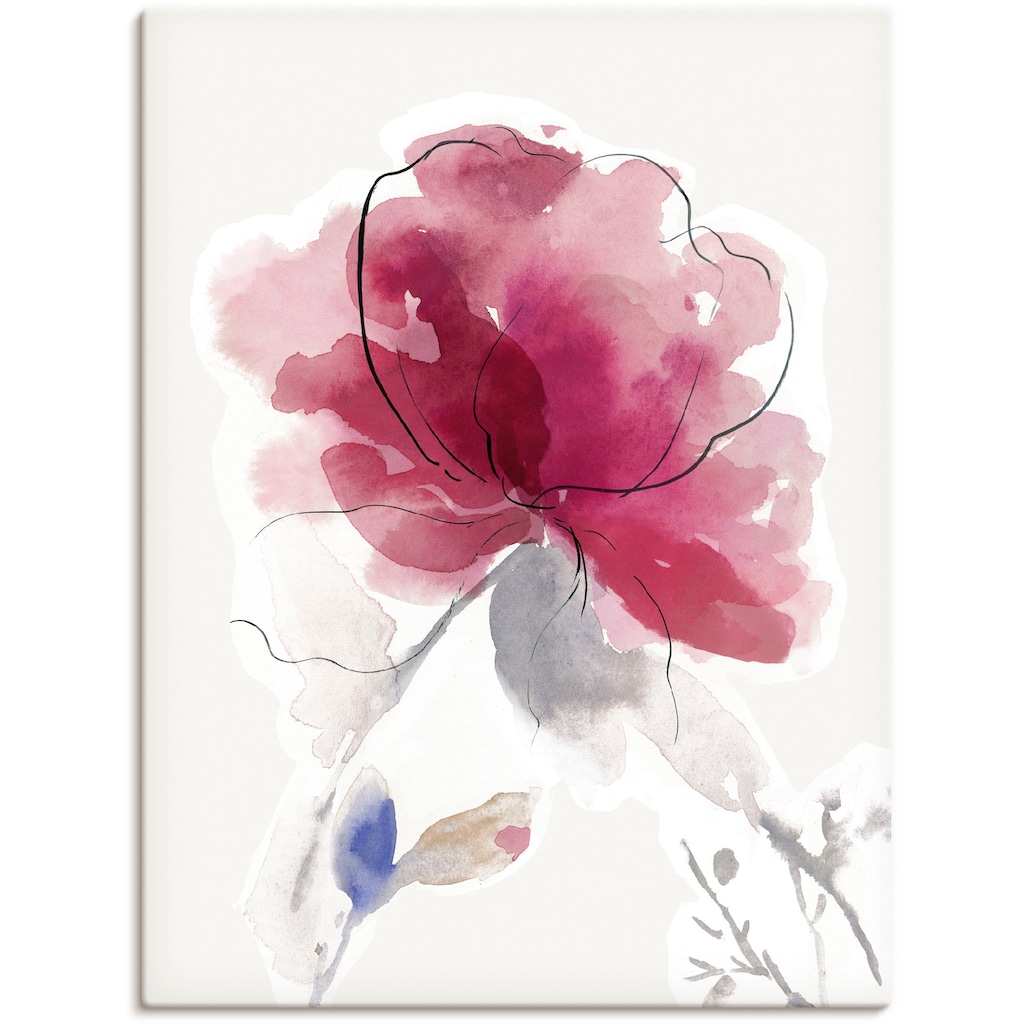 Artland Wandbild »Rosige Blüte II.«, Blumenbilder, (1 St.)