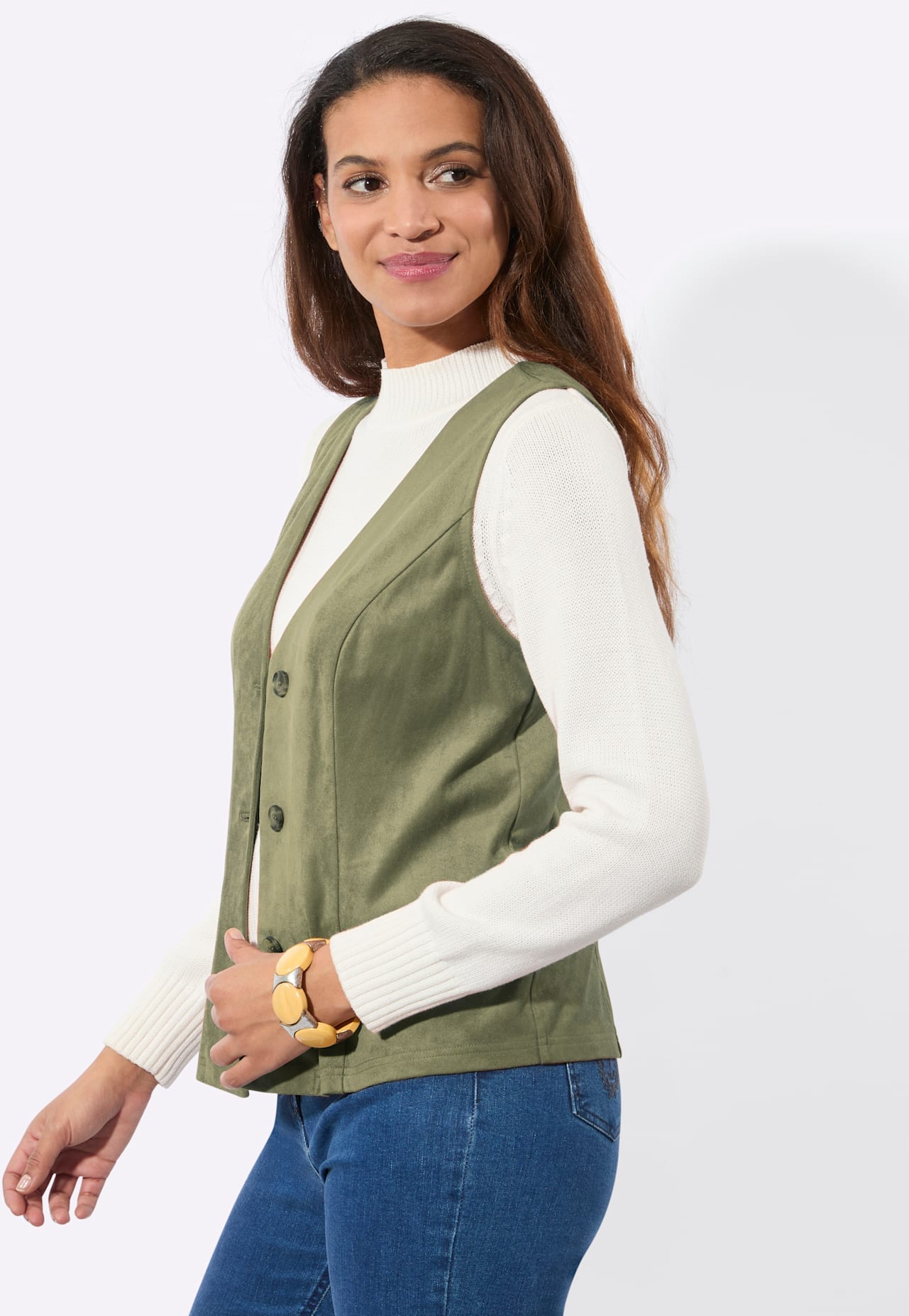 Casual Looks Lederimitatweste