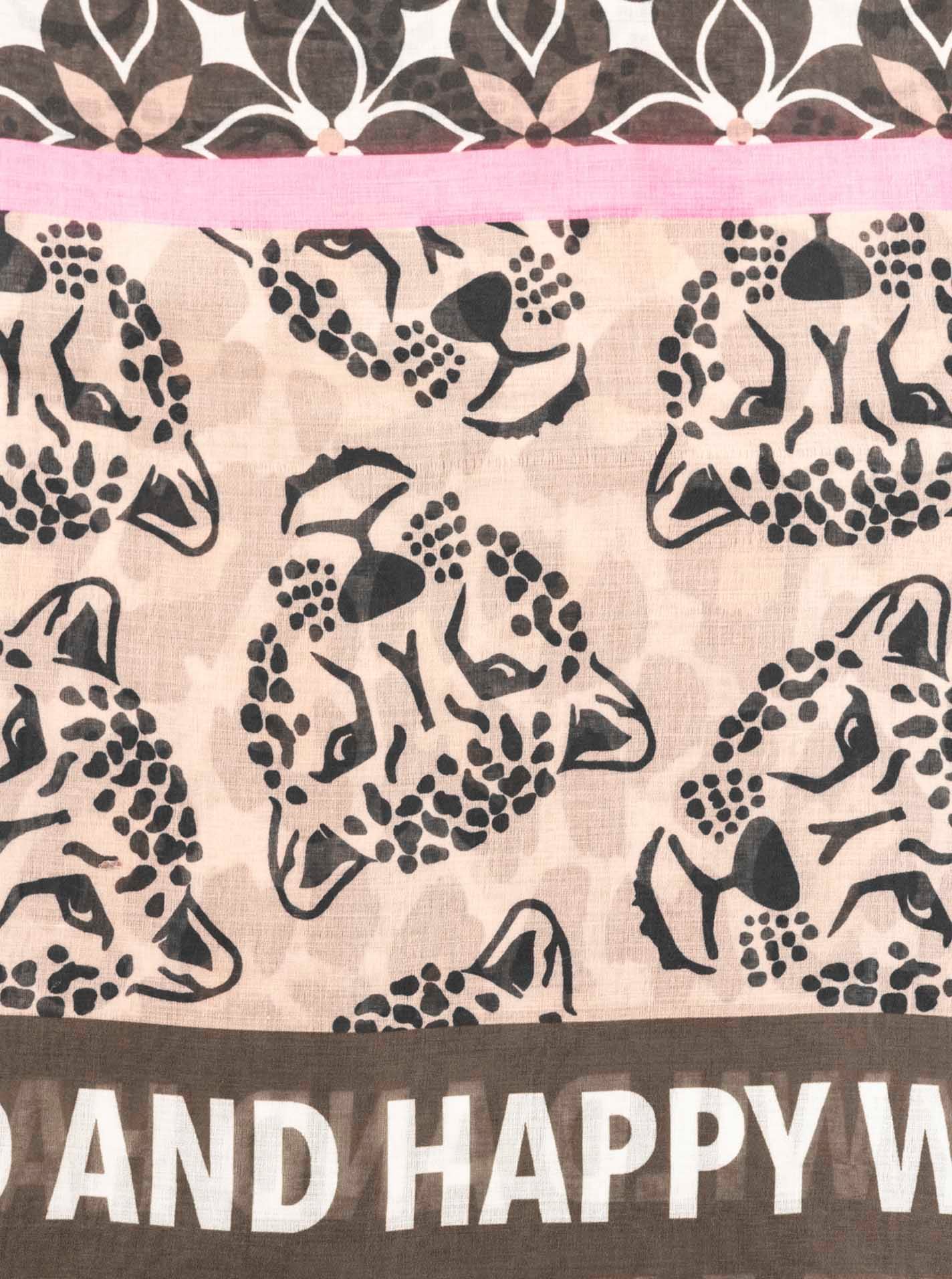 Zwillingsherz Schal »Viskose Mix "Leo Mix"« mit modernem Leomuster und Schriftzug - Hingucker