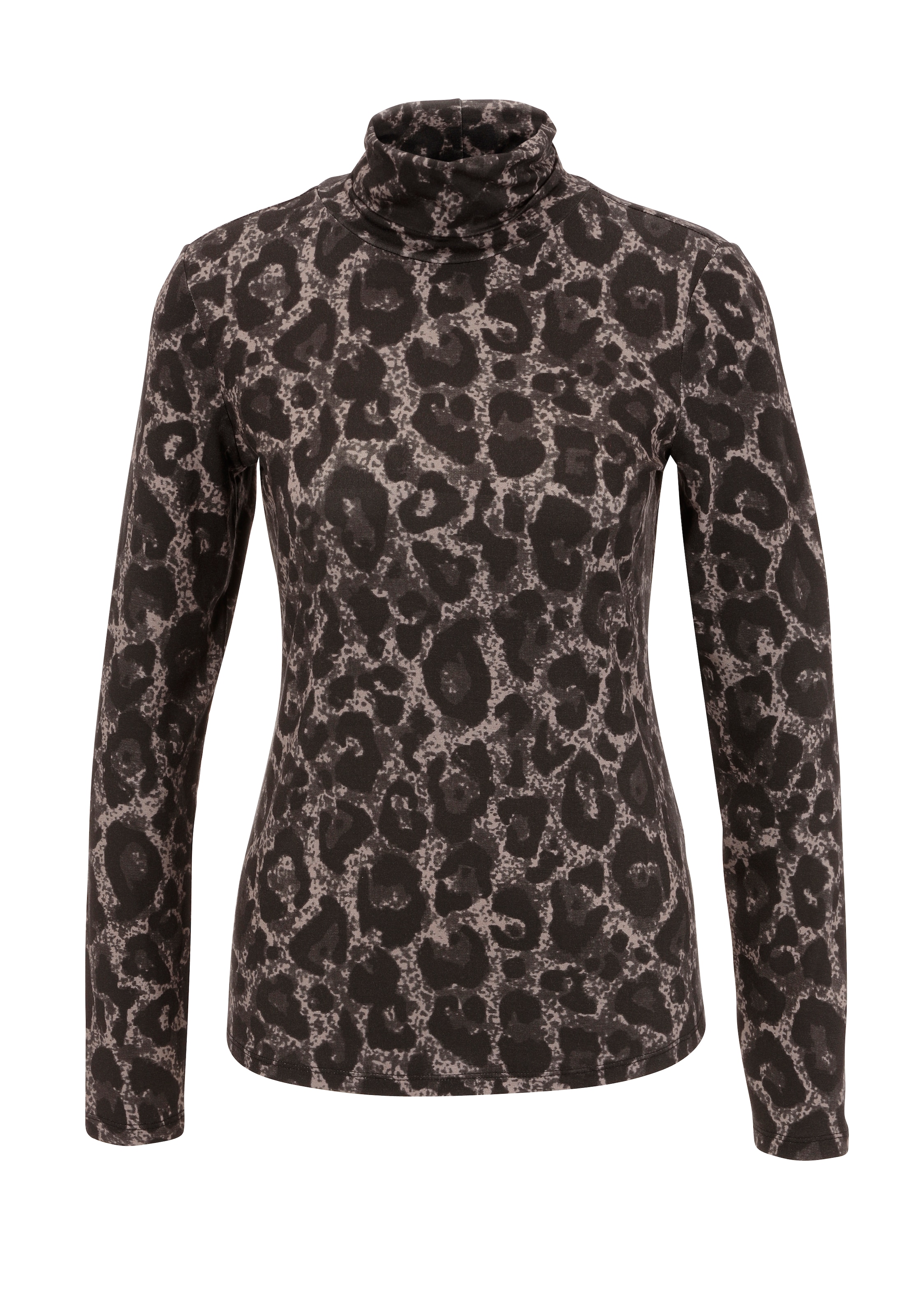 Aniston CASUAL Rollkragenshirt, mit Animal-Print oder graphischem Druck