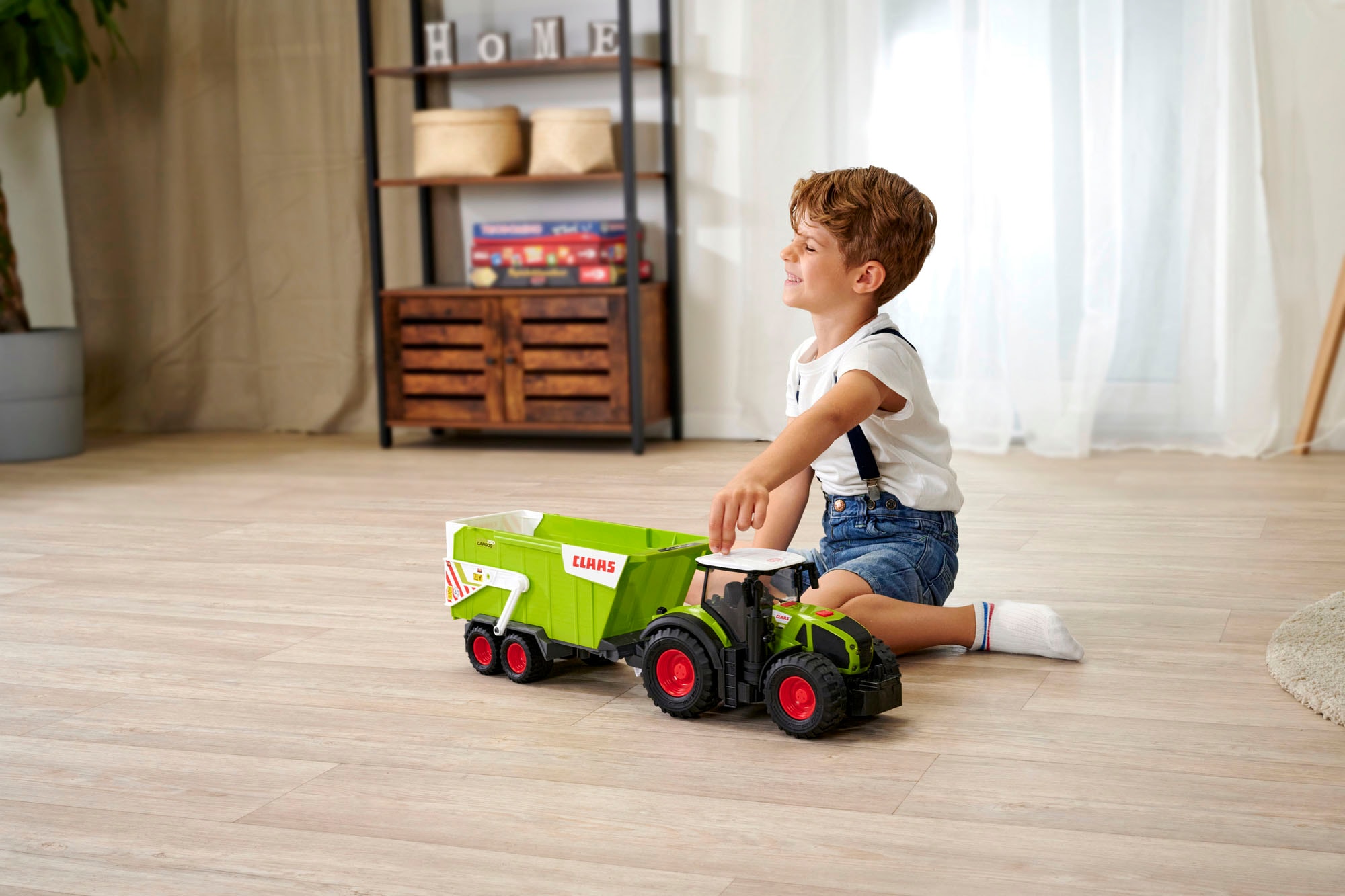 Dickie Toys Spielzeug-Traktor »CLAAS mit Anhänger«, mit Licht und Sound