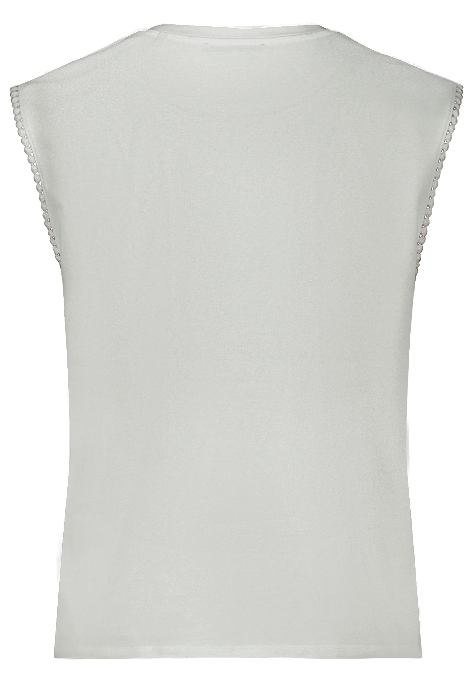Zero Shirttop »Rundhals-Shirt mit Schmuckkanten«
