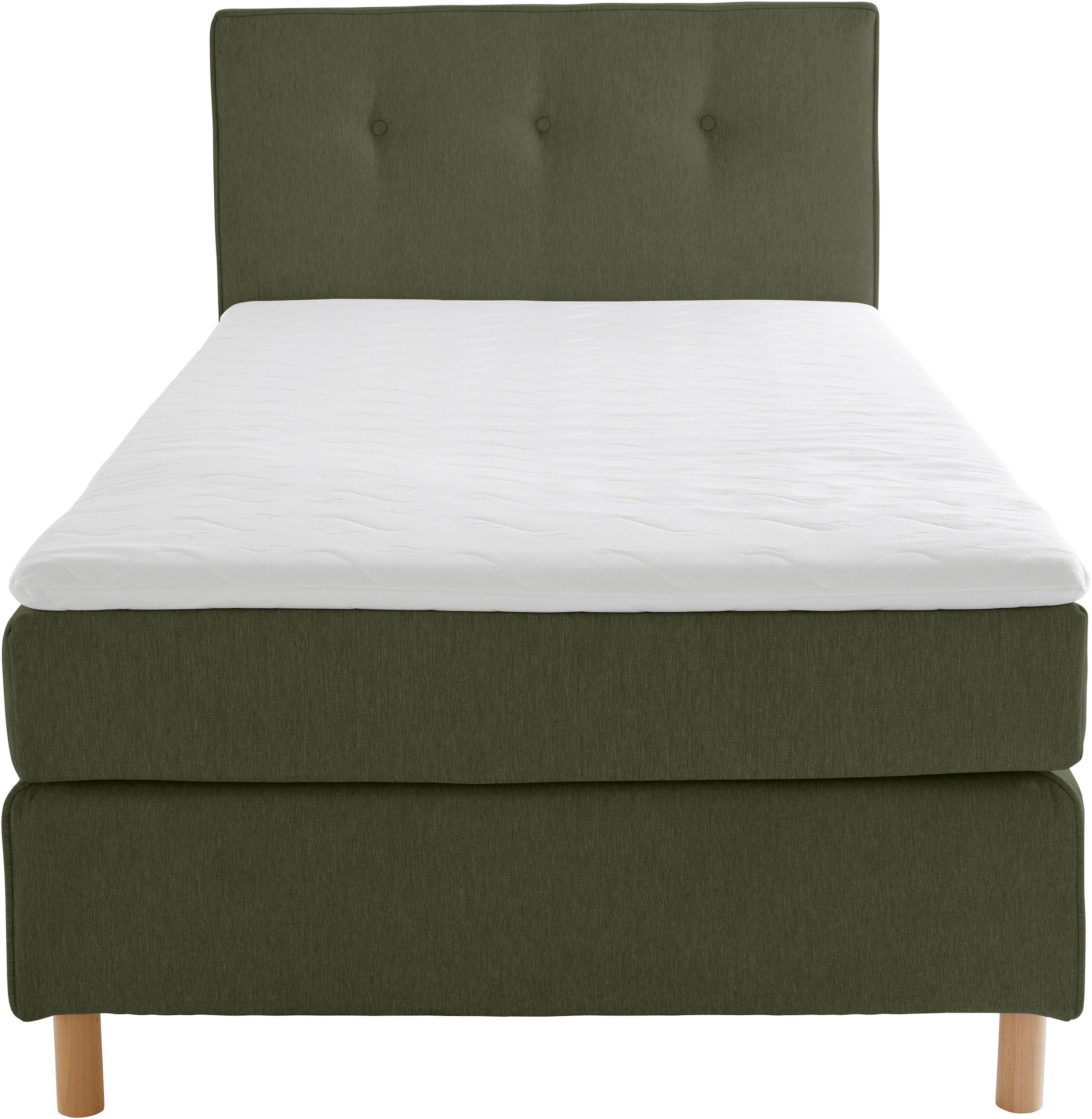Home affaire Boxspringbett »Heimatblick 100x200cm beliebig erweiterbar zu Doppel- und Familienbett«, Einzelbett, Hotelbett erhältlich in H2,H3 & H4