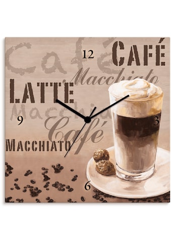 Artland Wanduhr »Kaffee - Latte Macchiato«, lautlos, ohne Tickgeräusche, nicht... kaufen