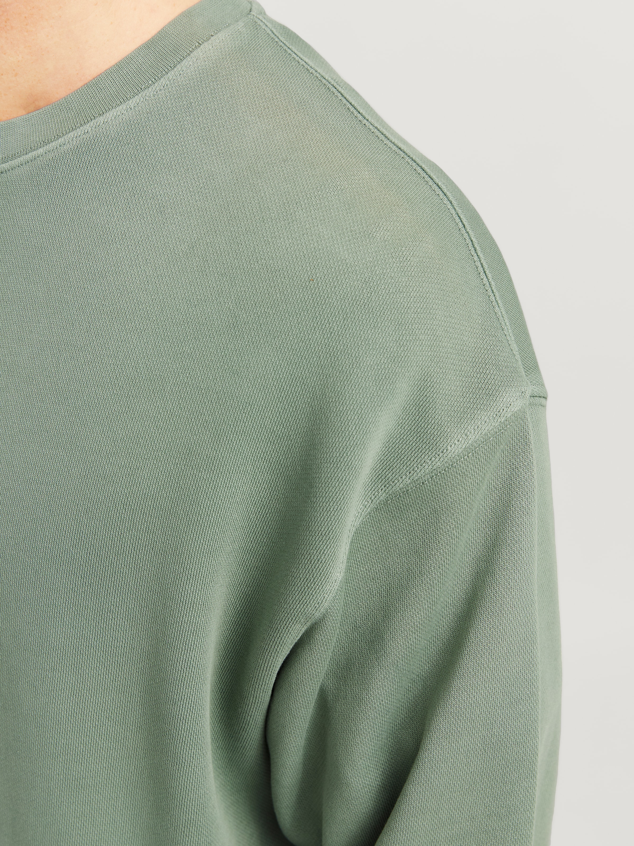 Jack & Jones Sweatshirt »JJECHARGE FADED SWEAT CREW NECK NOOS«, mit Rippbündchen