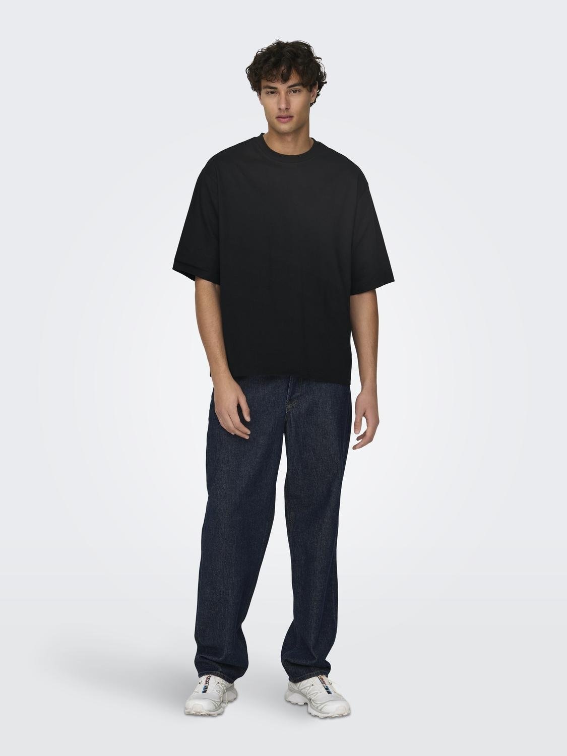 ONLY & SONS Rundhalsshirt »ONSMILLENIUM OVZ SS TEE NOOS«