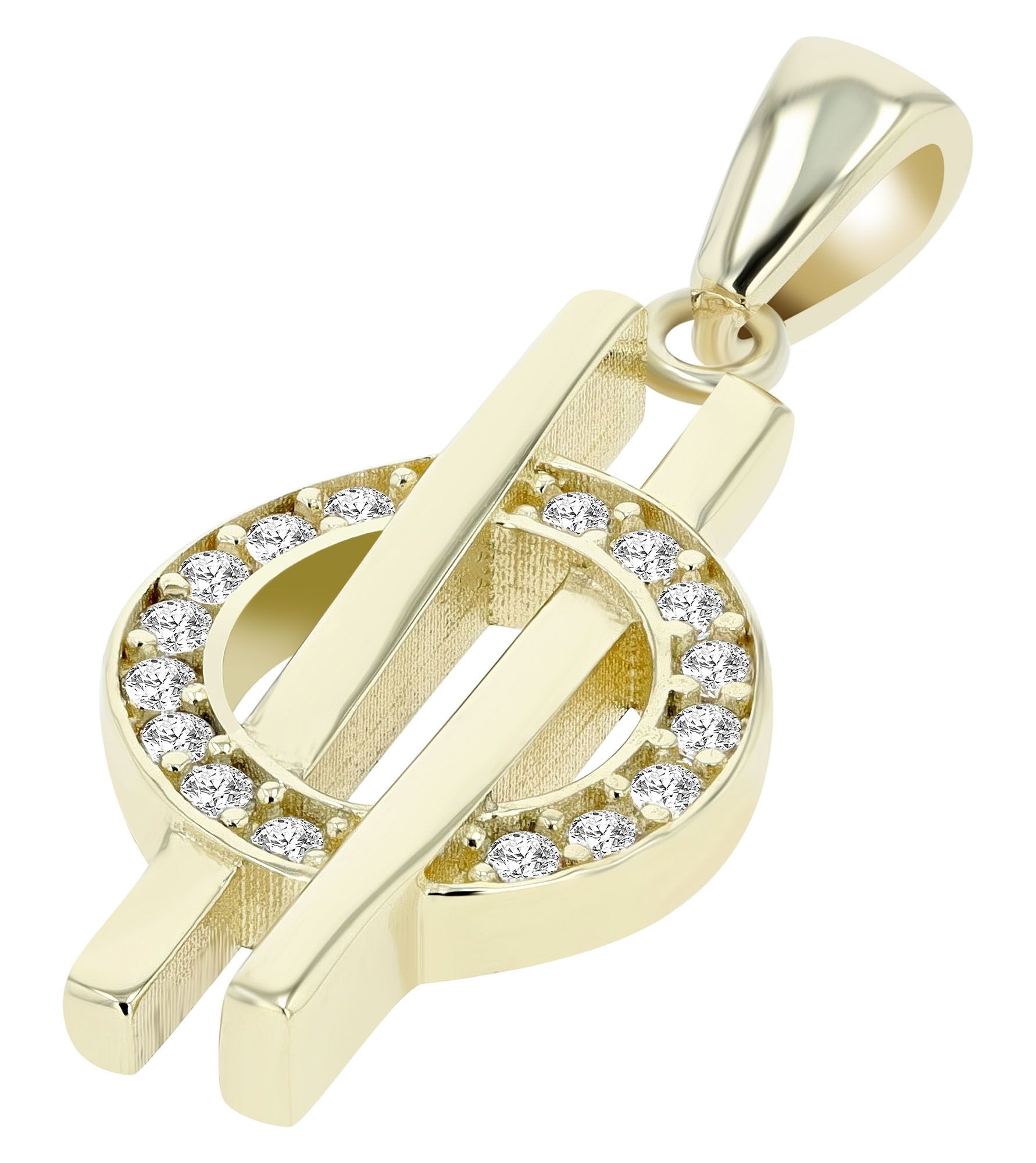 Adelia´s Kettenanhänger »Damen Anhänger aus 333 Gold mit Zirkonia«