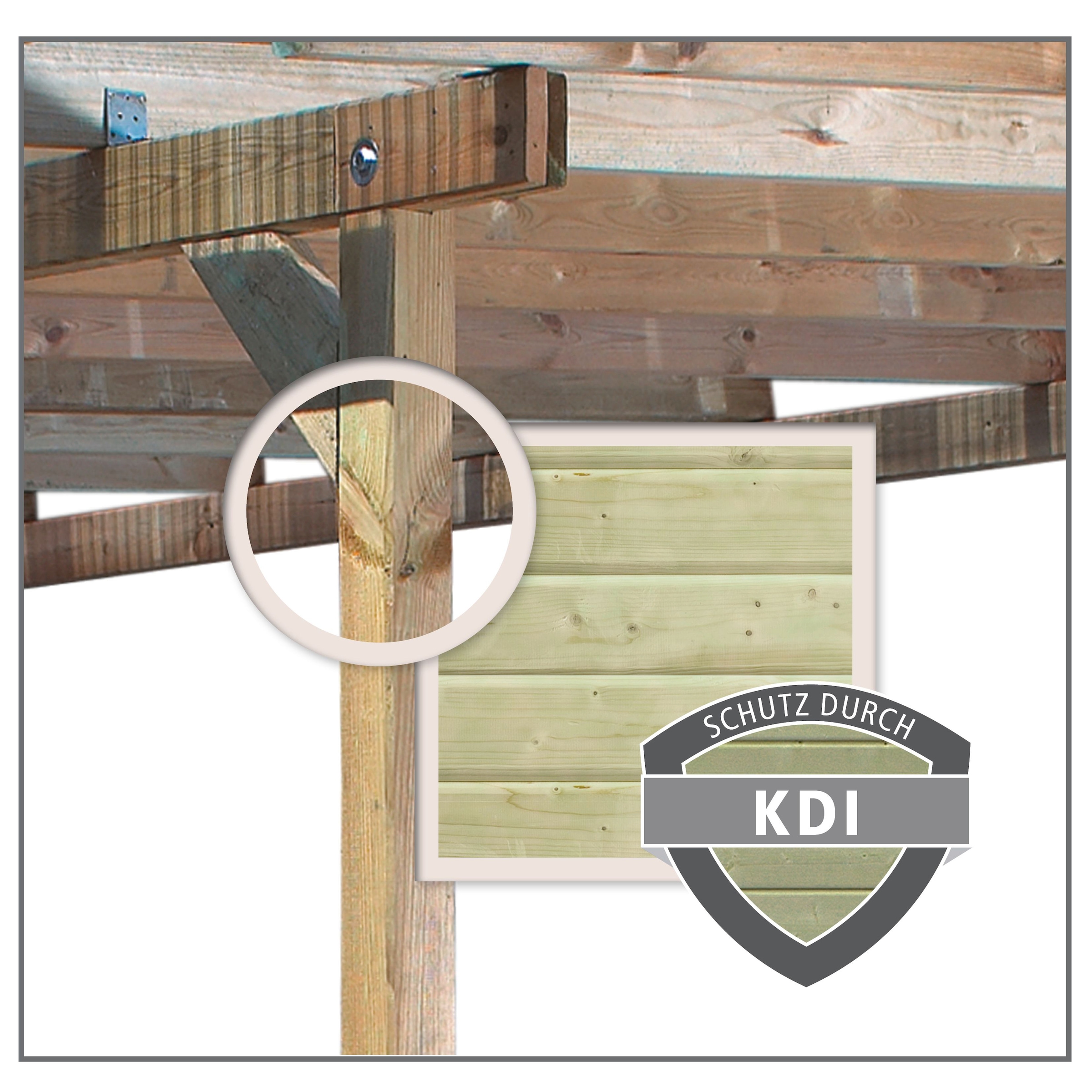 Karibu Pavillon »Perida« BxTxH: 345x485x296 cm, mit schwarzen Dachschindeln