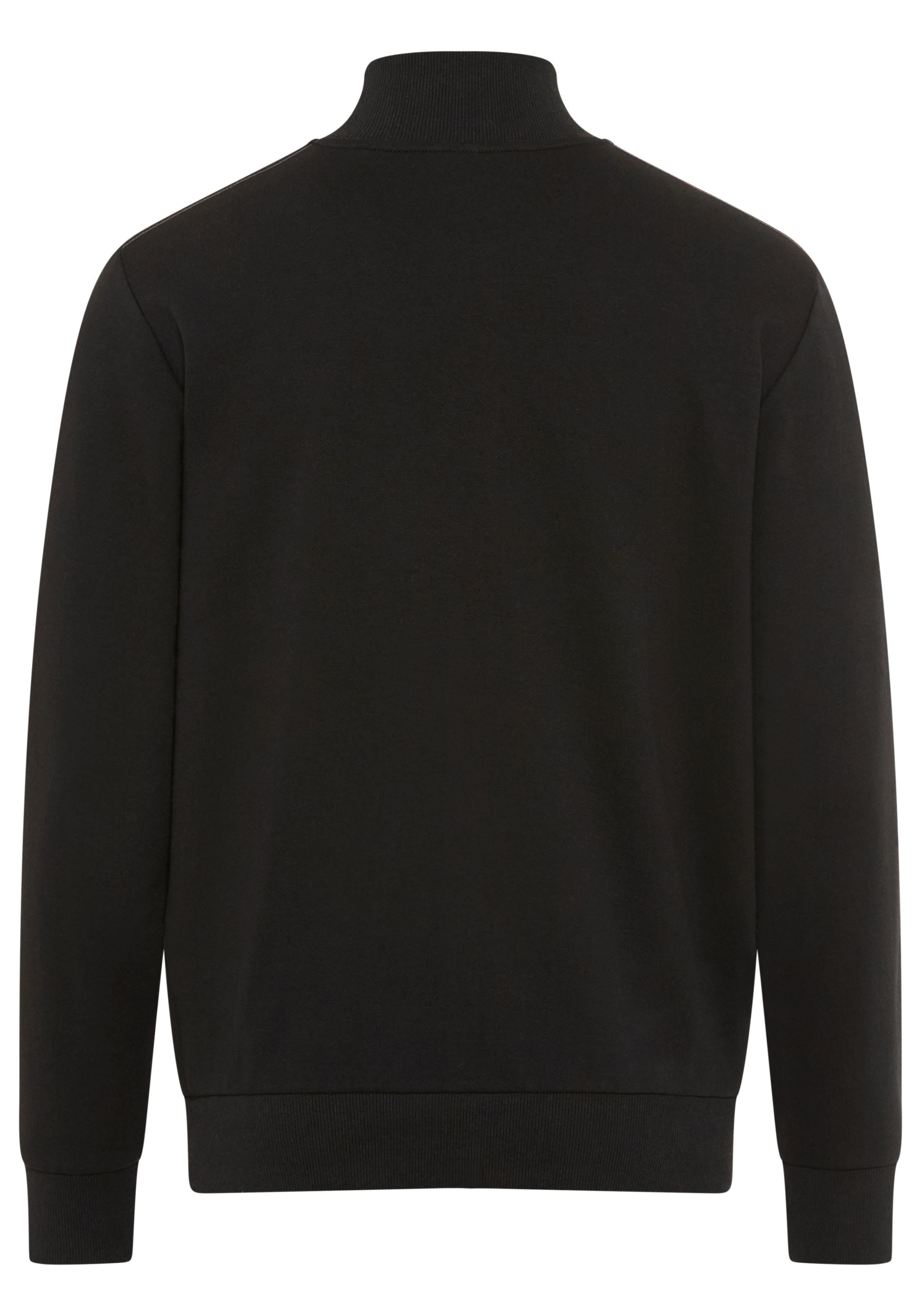 Man's World Sweatjacke Stehkragen und dezentem Logodruck