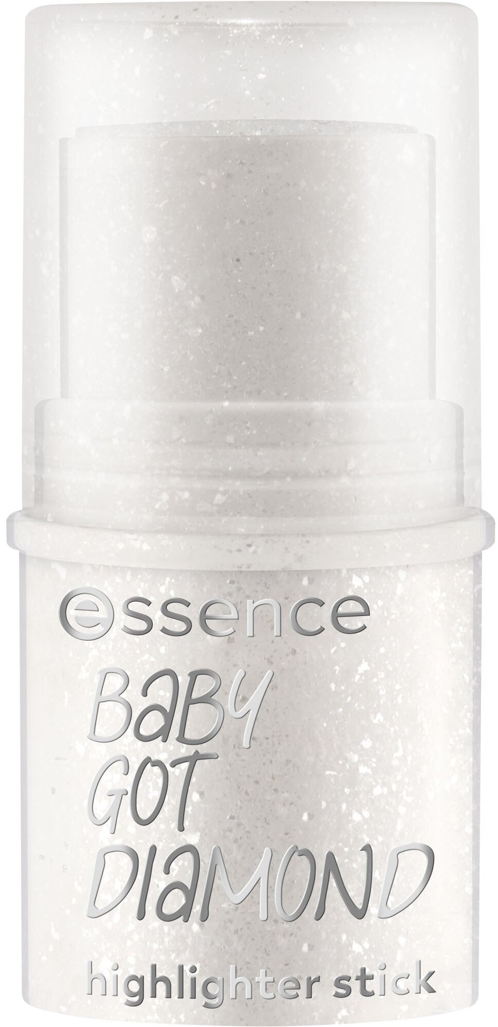 Essence Highlighter »BABY GOT DIAMOND highlighter stick«, (Set, 3 tlg.), Geschmeidige Formel, mit Silberglitter, praktisch und vegan.