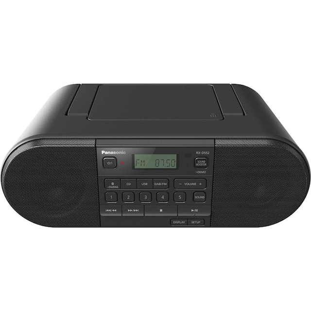 Boombox »RX-D552E-K RDS bei OTTO FM-Tuner-Digitalradio mit 20 (Bluetooth Panasonic (DAB+)-UKW CD-«, W) bestellen
