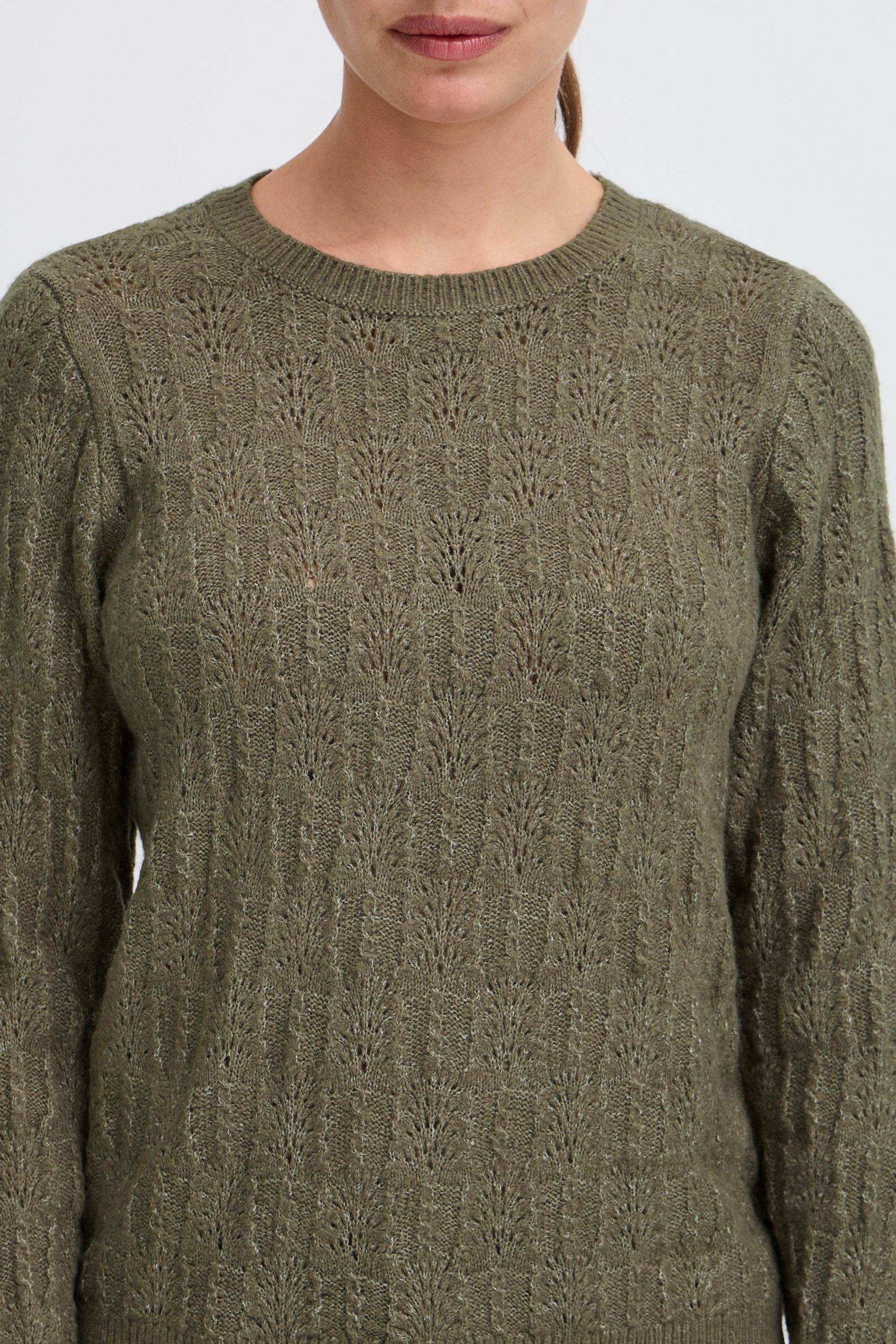 OXMO Strickfleece-Pullover »Strickpullover OXFSINVA«