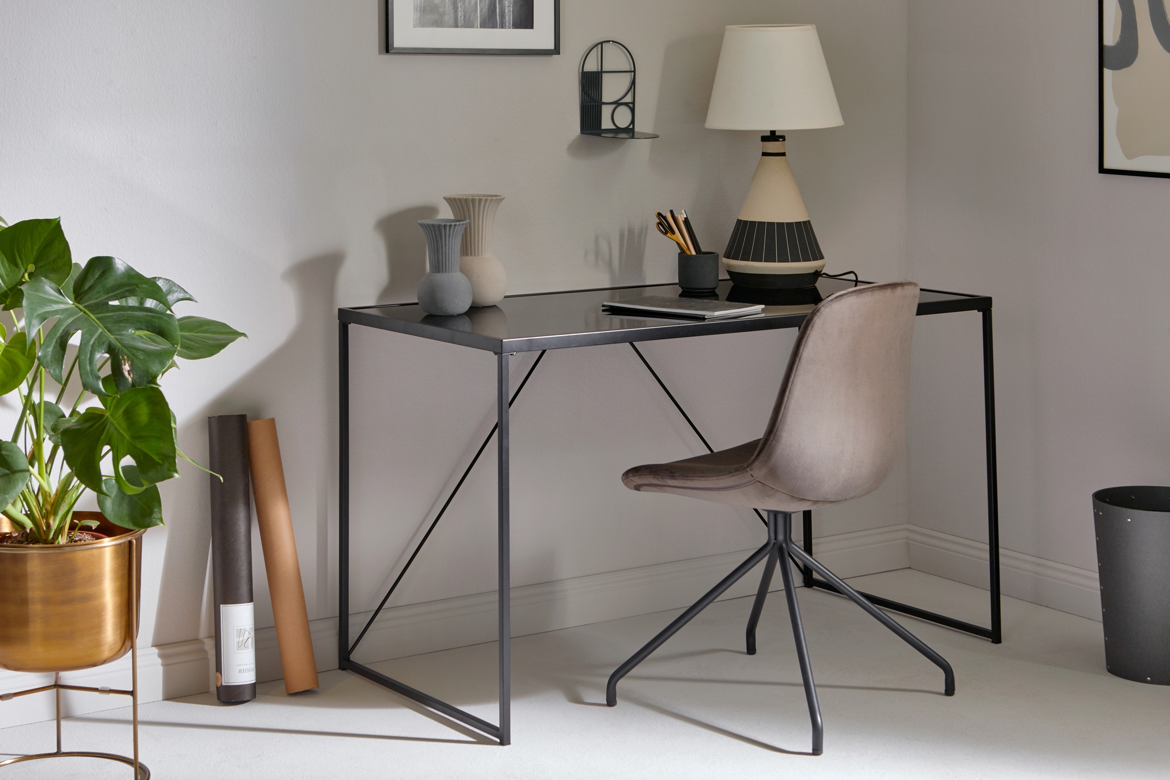 Jahnke Schreibtisch »GLAM DESK«, (1 St.), Sicherheitsglas