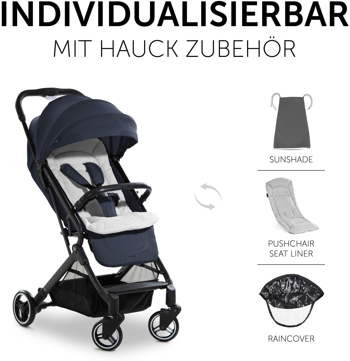 Hauck Kinder-Buggy »Travel N Care, dark navy blue«, 22 kg