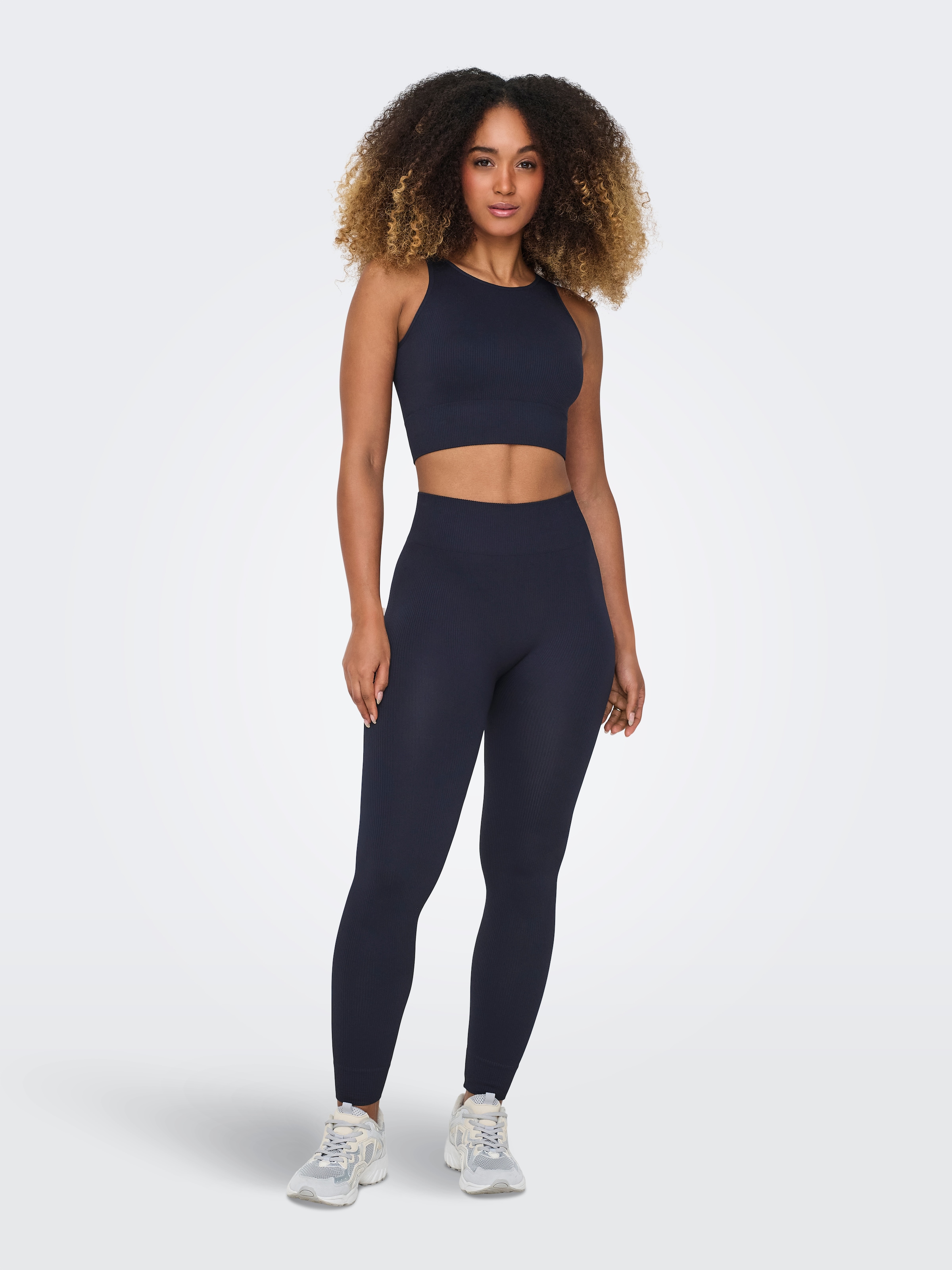 ONLY Play Trainingstop »ONPJAIA LIFE«, Cropped Fit, in feiner Rippstruktur