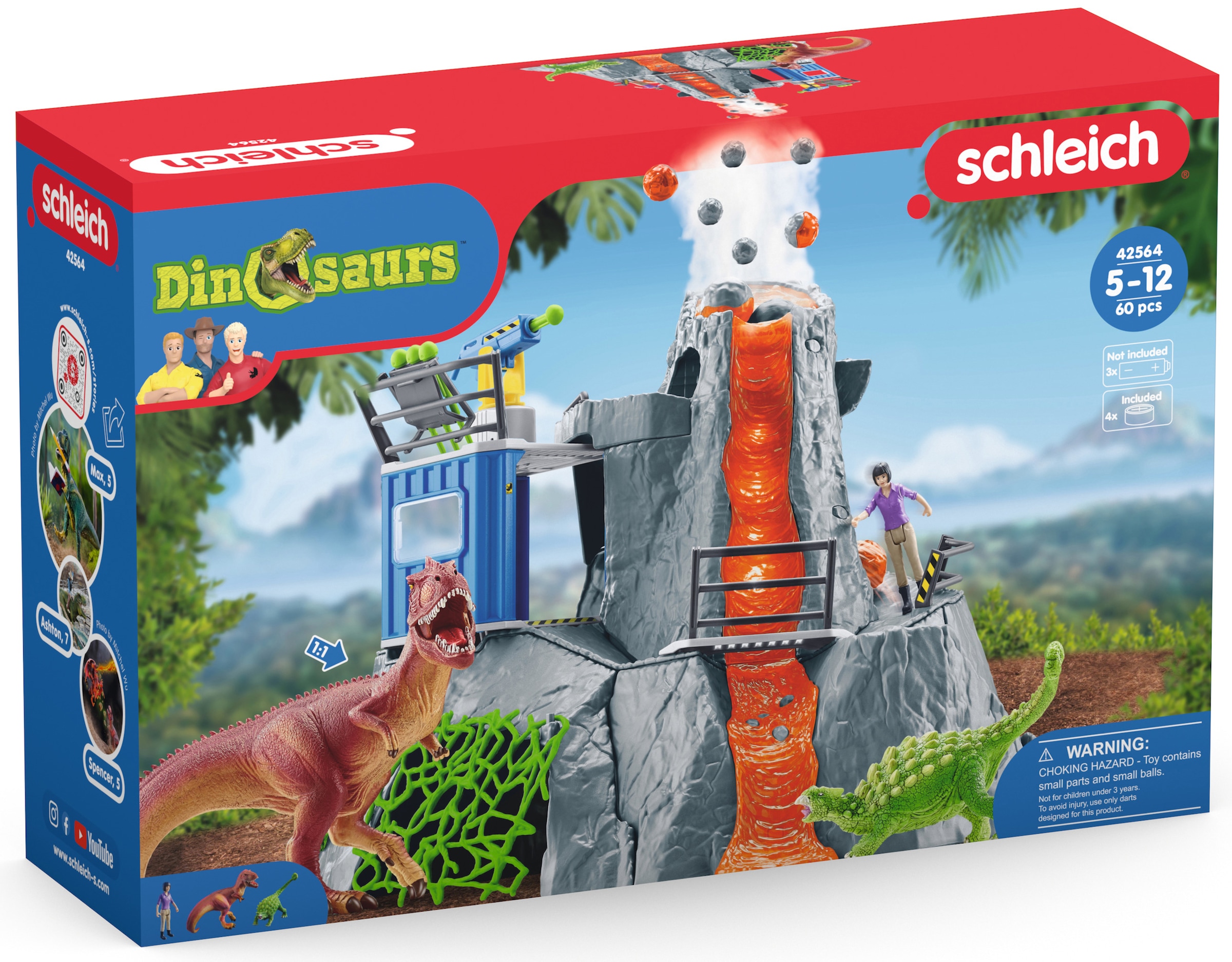 Schleich® Spielwelt »DINOSAURS, Große Vulkan-Expedition (42564)«