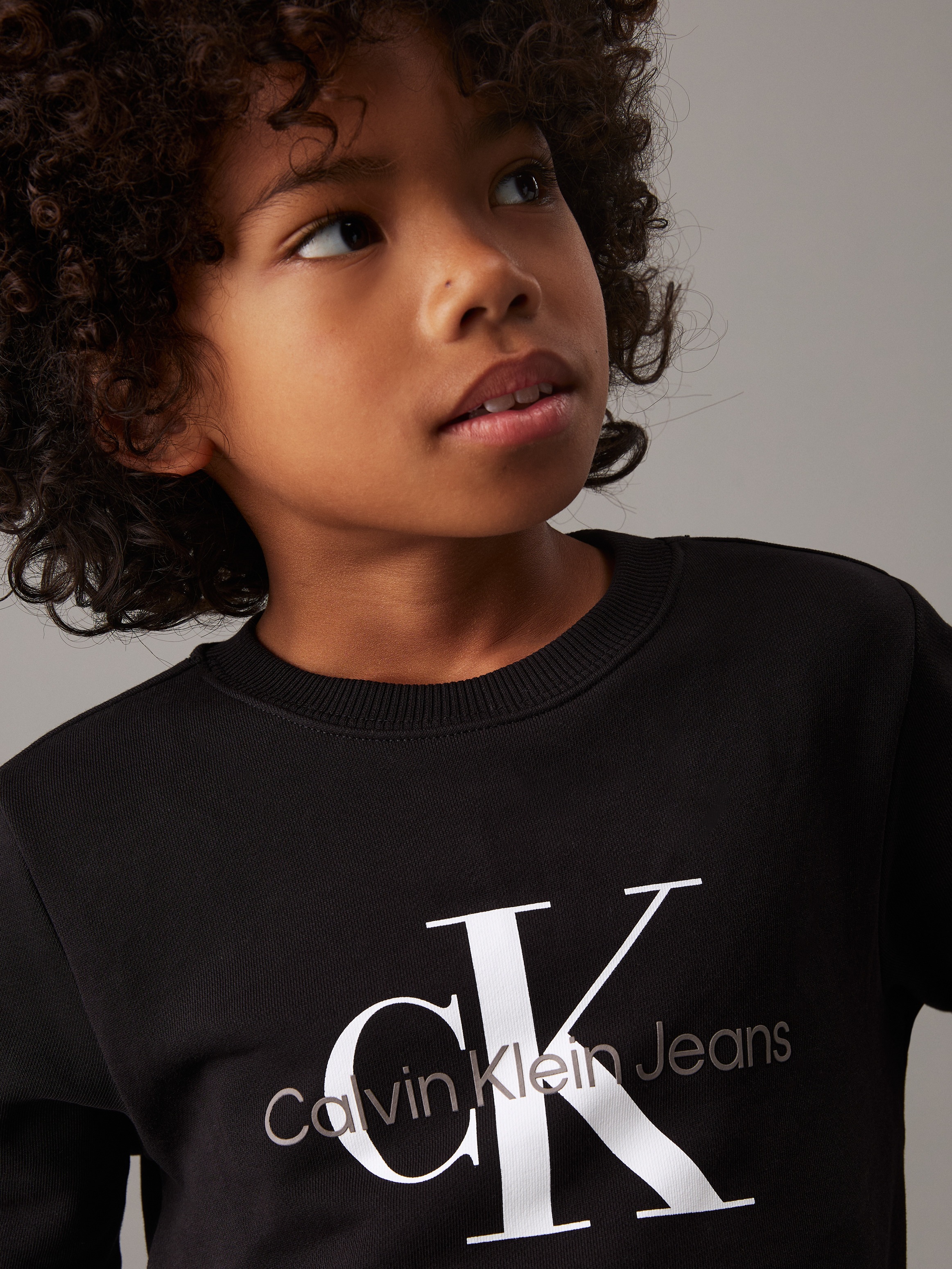Calvin Klein Jeans Sweatshirt »CK Monogram Terry Cn«, für Kinder bis 16 Jahre und mit Logodruck
