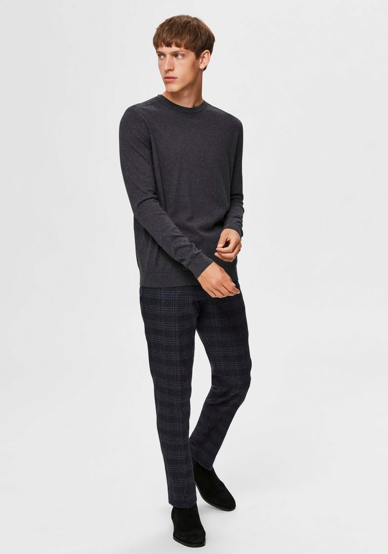 SELECTED HOMME Strickpullover »SLHBERG CREW NECK NOOS«