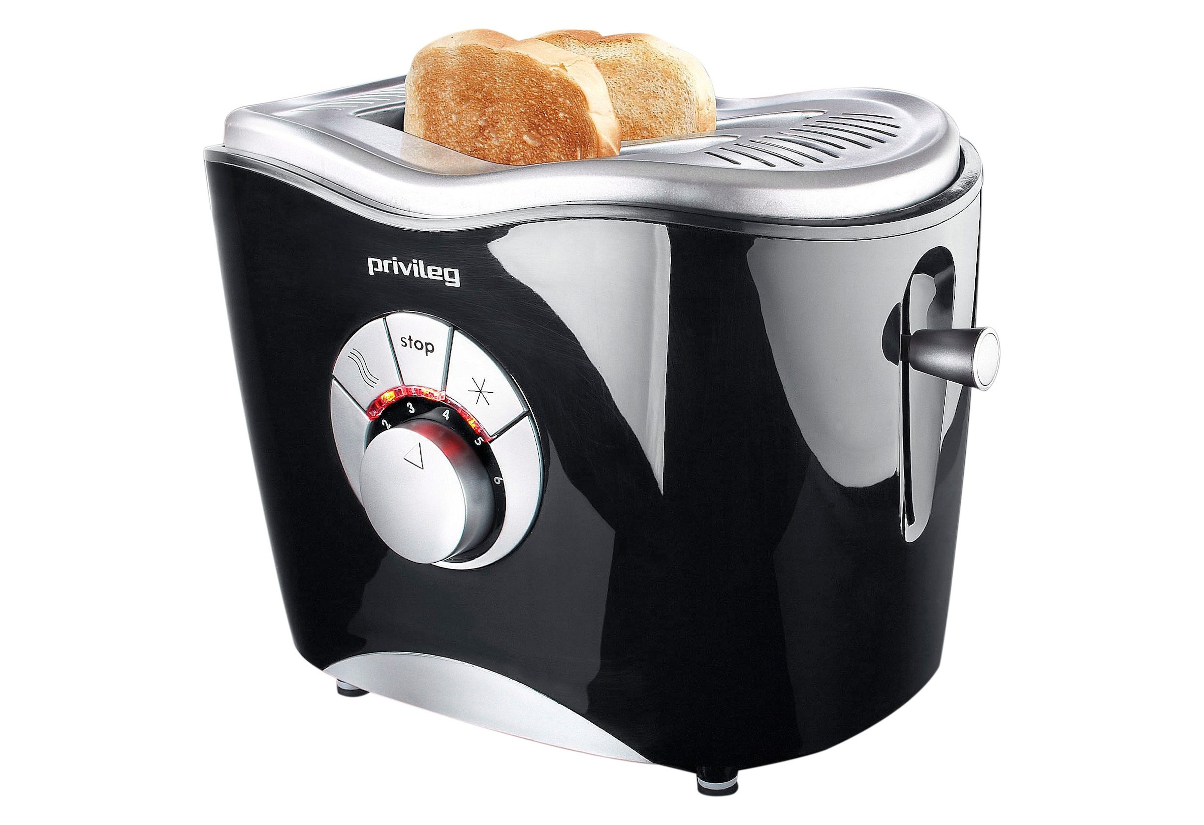 Privileg Toaster »568811«, 2 kurze W, Shop Online für im jetzt OTTO 2 schwarz Scheiben, 860 Schlitze