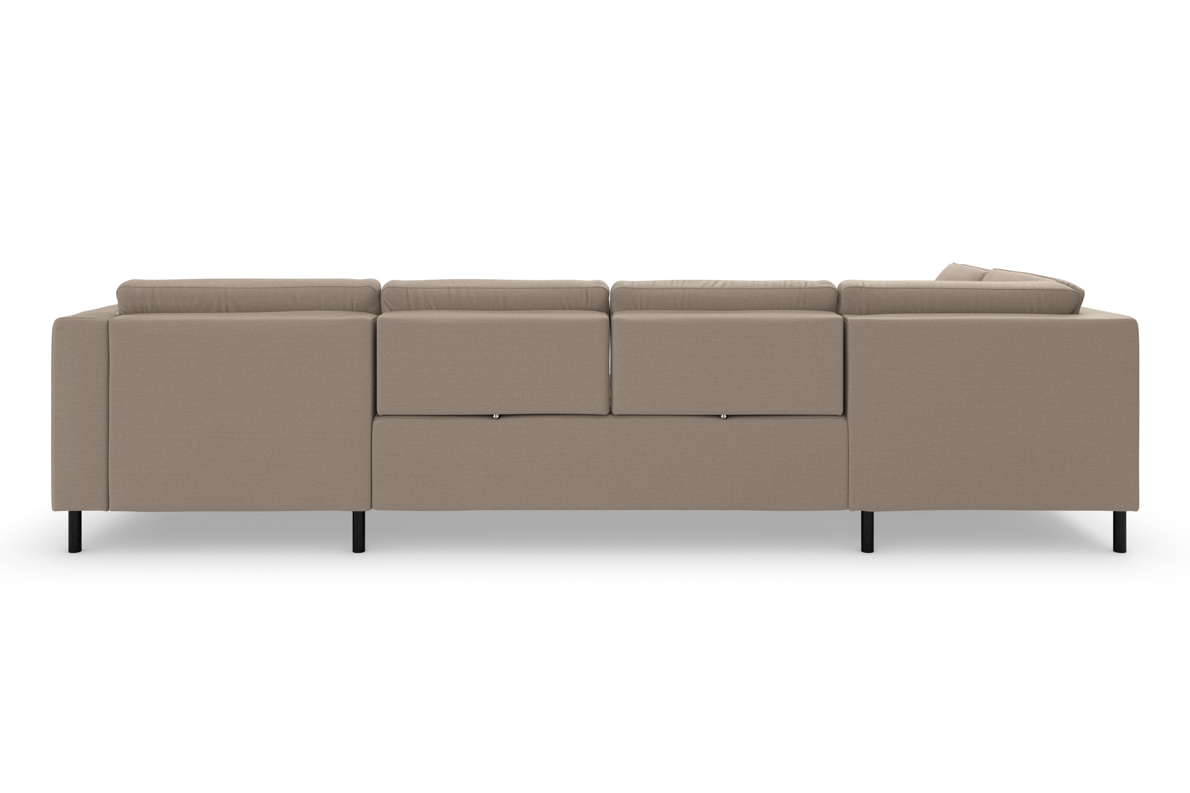 sit&more Wohnlandschaft »Olsen U-Form«, inklusive Sitztiefenverstellung, wahlweise mit Bettfunktion, 15cm hoch