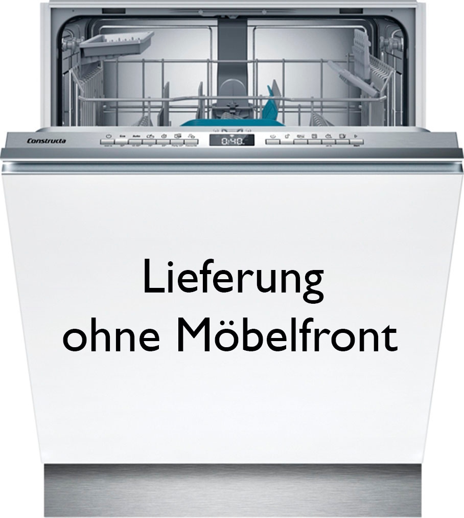 Constructa vollintegrierbarer Geschirrspüler »CB6HX02HUE« 13 Maßgedecke in silberfarben