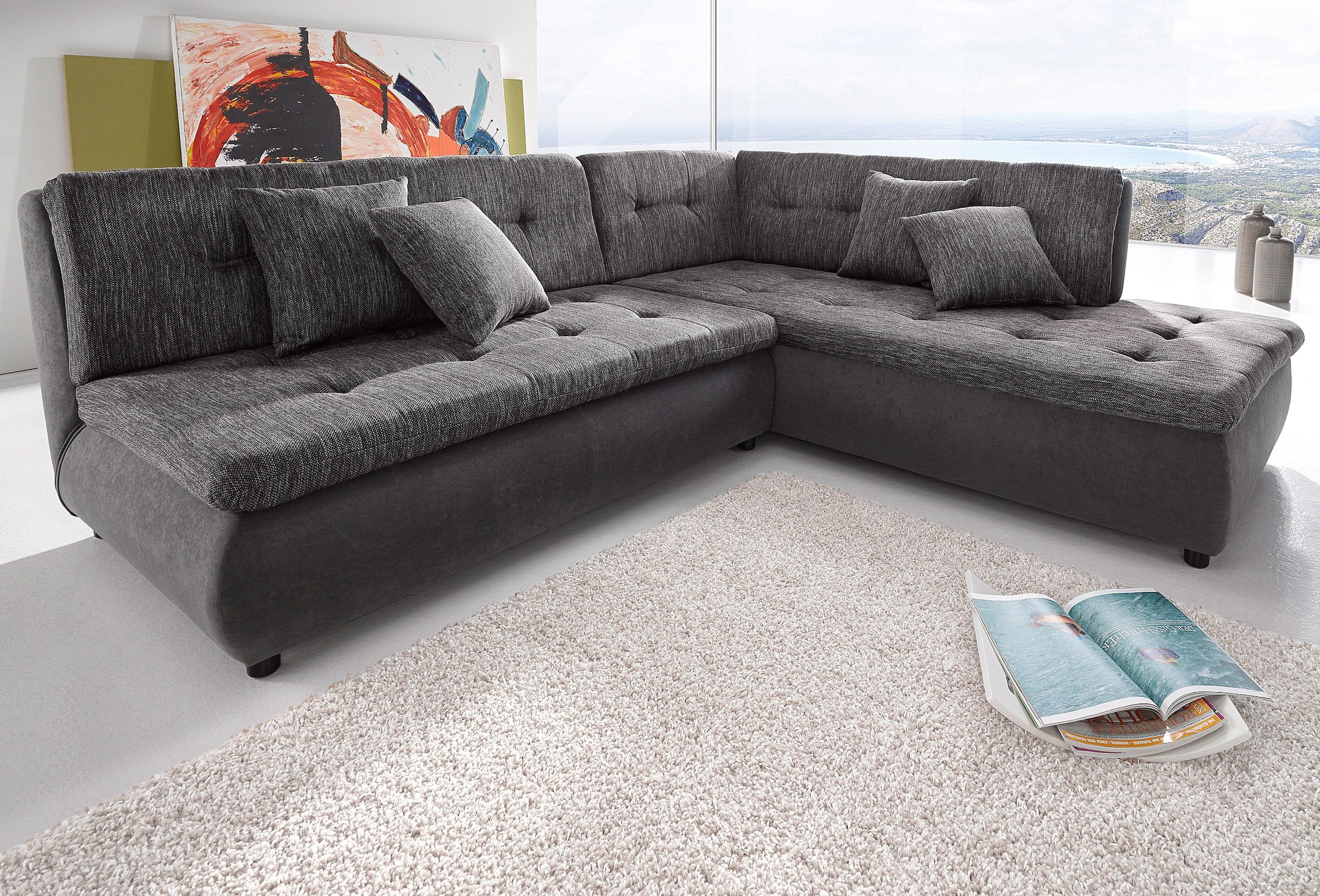 Trendfabrik Ecksofa »Pool«, OTTO mit stellbar im Online Raum frei wahlweise Bettfunktion, Shop