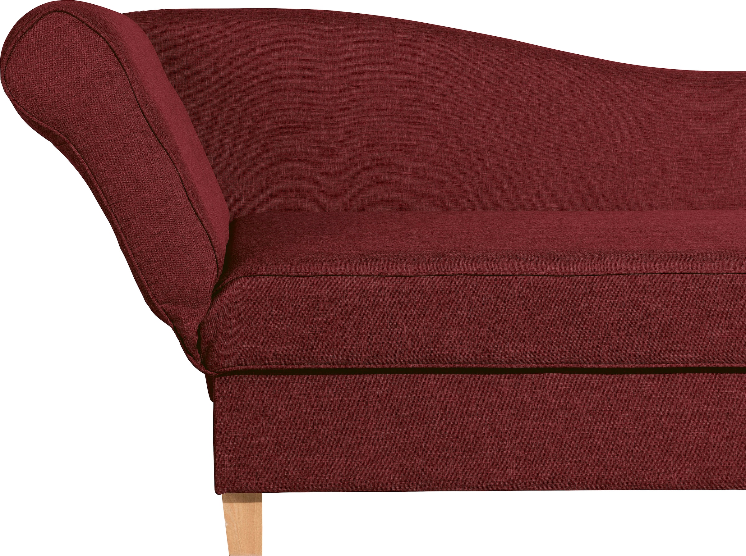 Max Winzer® Recamiere »Saturn mit verstellbarer Armlehne und Bettkasten, bequem zum Relaxen«, Armlehne links oder rechts, inkusive 4 Kissen