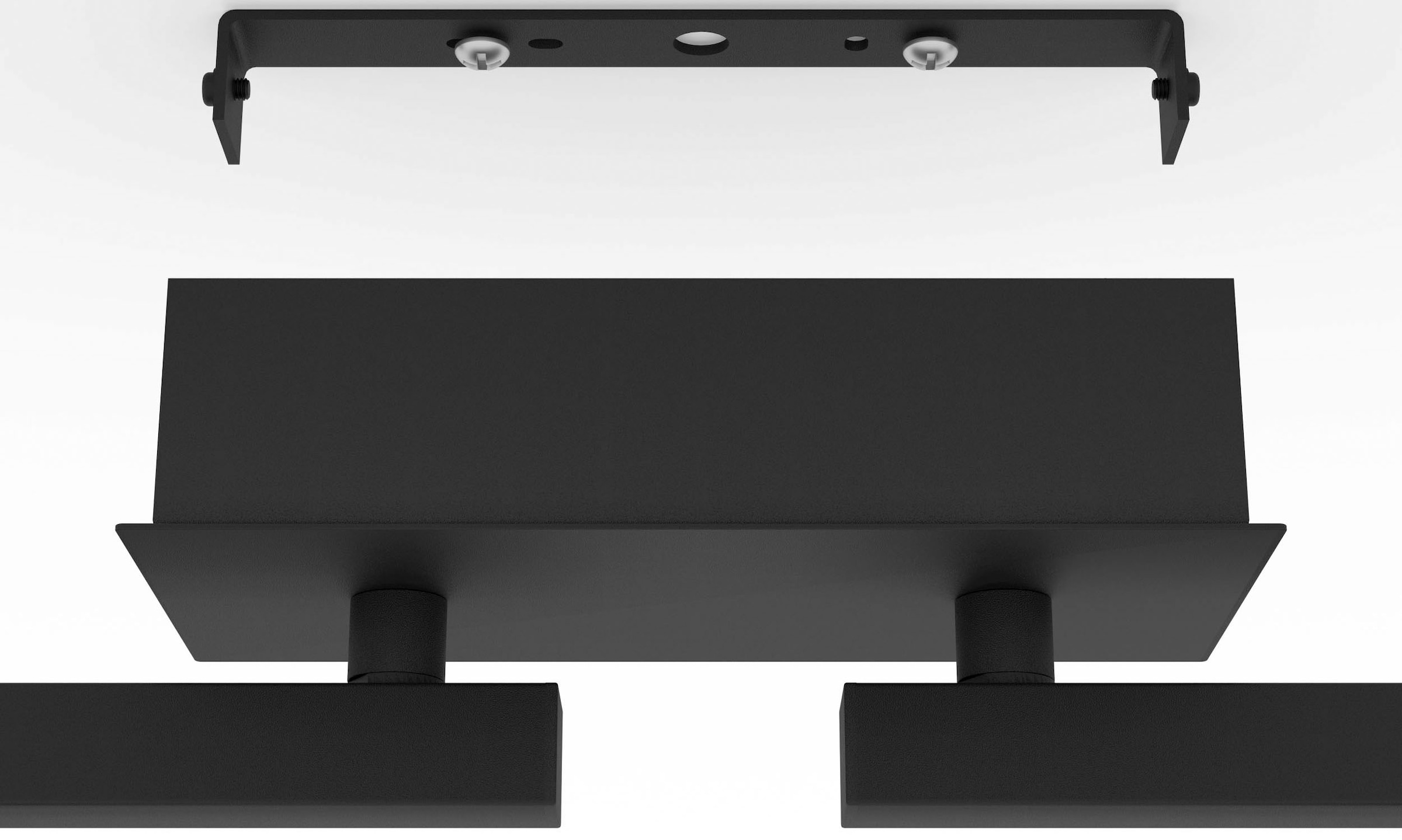 EGLO Deckenspot »CARDILLIO 2«, Leuchtmittel LED-Modul | LED fest integriert, Deckenspot in schwarz aus Alu, Stahl - 3,2W und 3,3W - Warmweiß