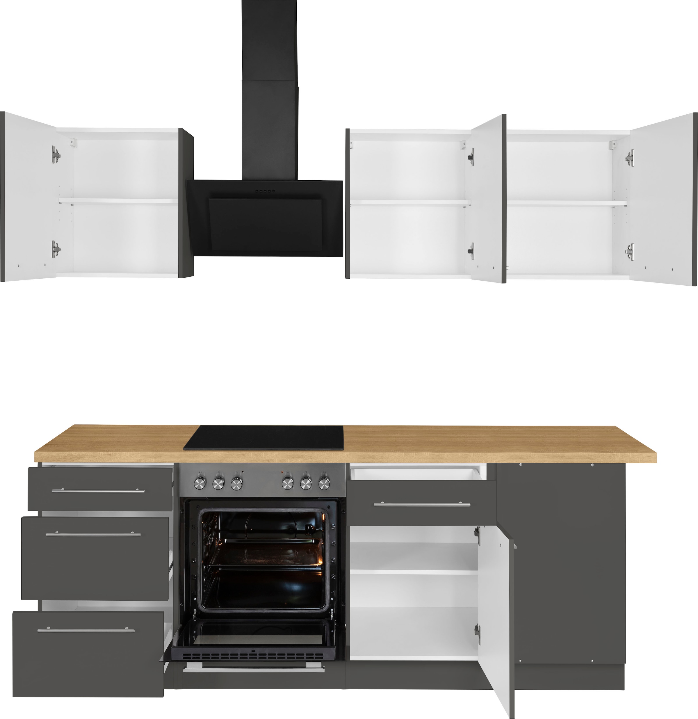 wiho Küchen Winkelküche »Unna«, ohne E-Geräte, Stellbreite 220 x 170 cm  bestellen im OTTO Online Shop