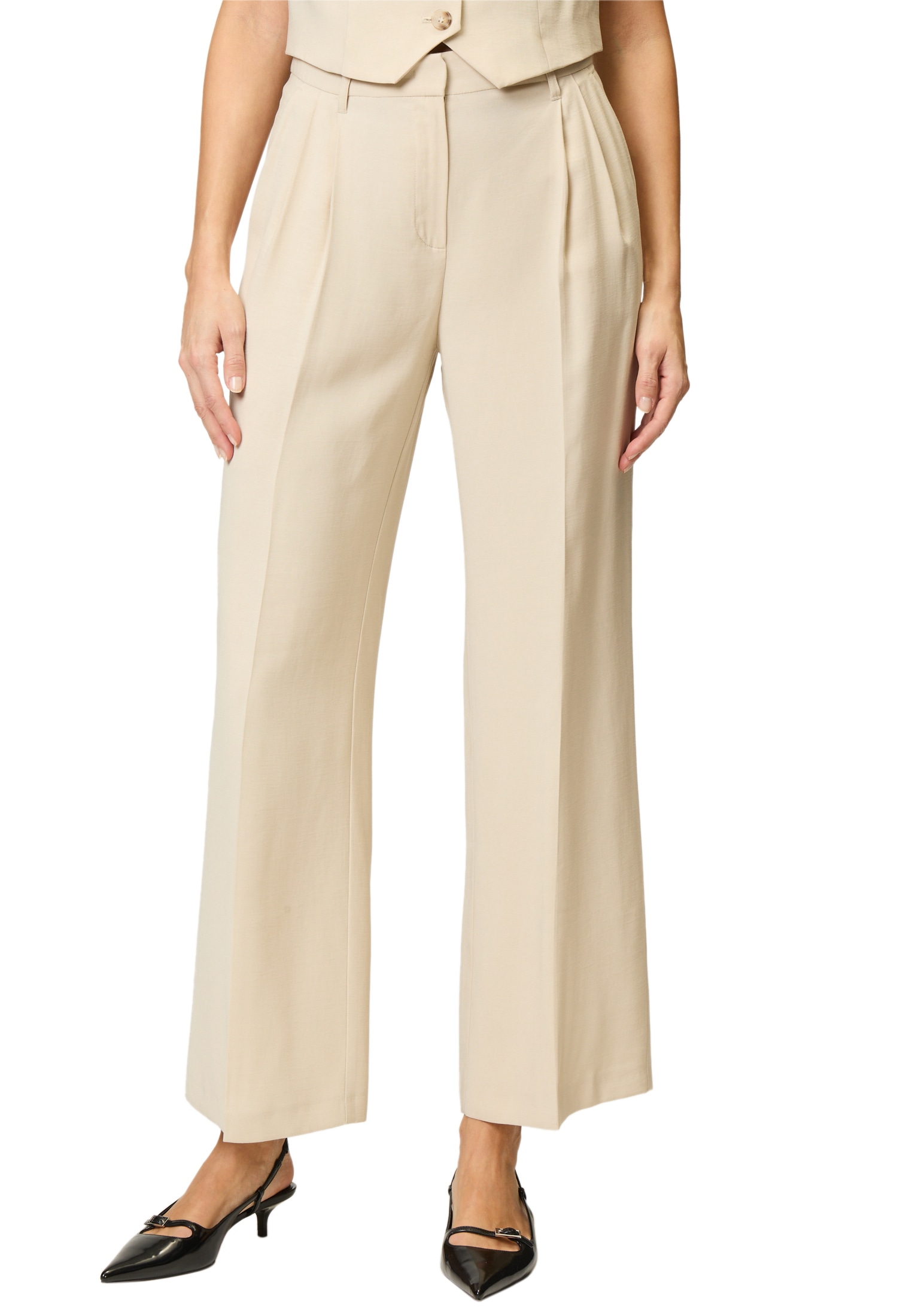 Zero Stoffhose »Stoffhose mit Bundfalten 30 Inch«