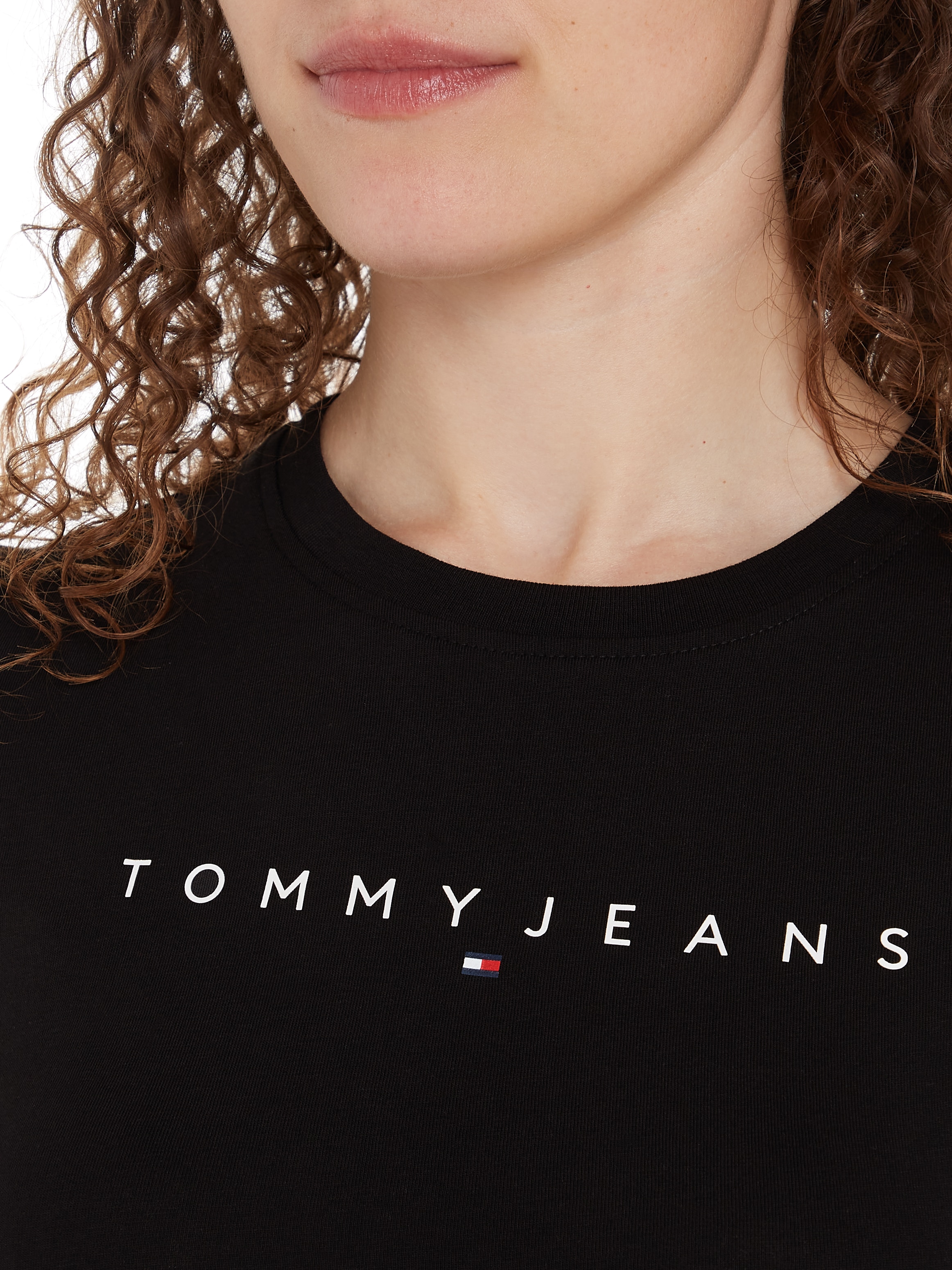 Tommy Jeans Curve T-Shirt »TJW SLIM LINEAR TEE EXT«, in Große Größen