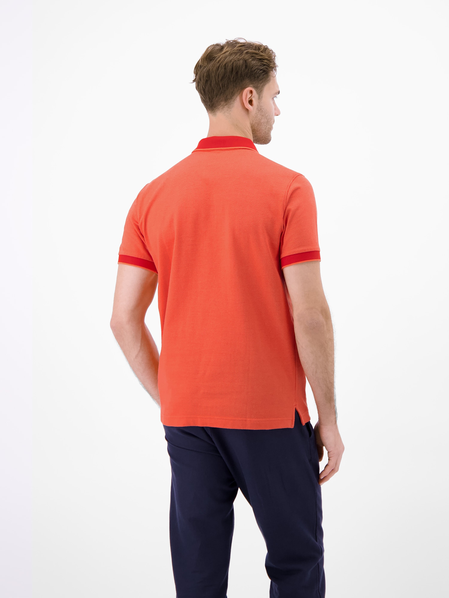 LERROS Poloshirt »Poloshirt in 2-Tone-Optik«