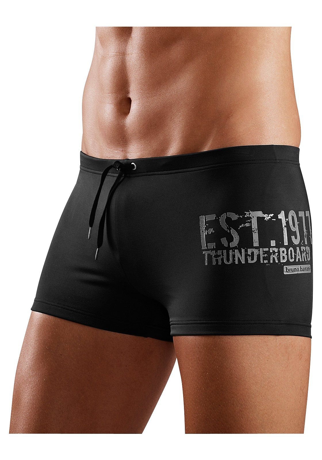 Bruno Banani Boxer-Badehose, mit seitlichem Print