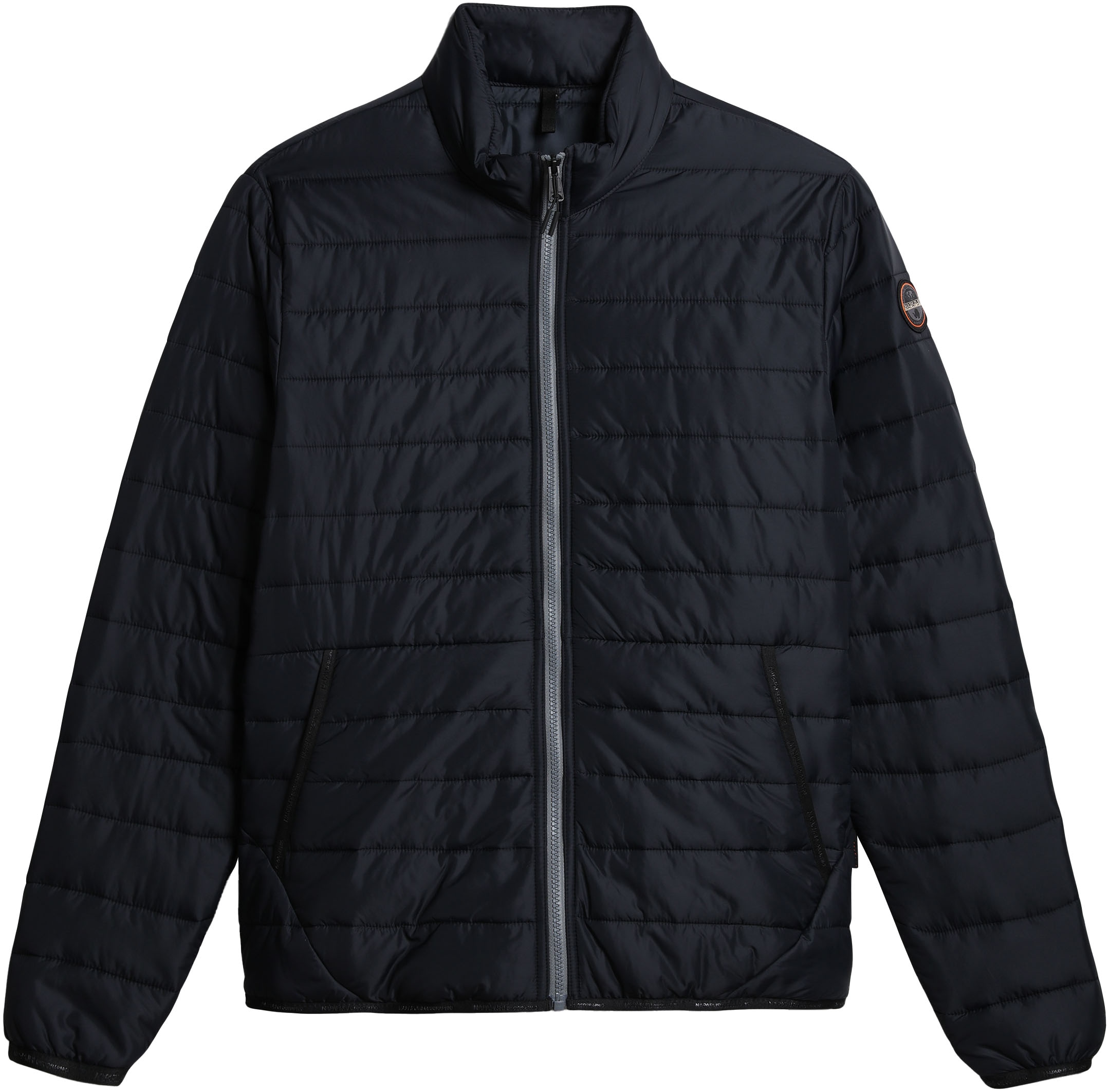 Napapijri Steppjacke, ohne Kapuze, Mit Markenlabel an der Seite und innen; mit Stehkragen