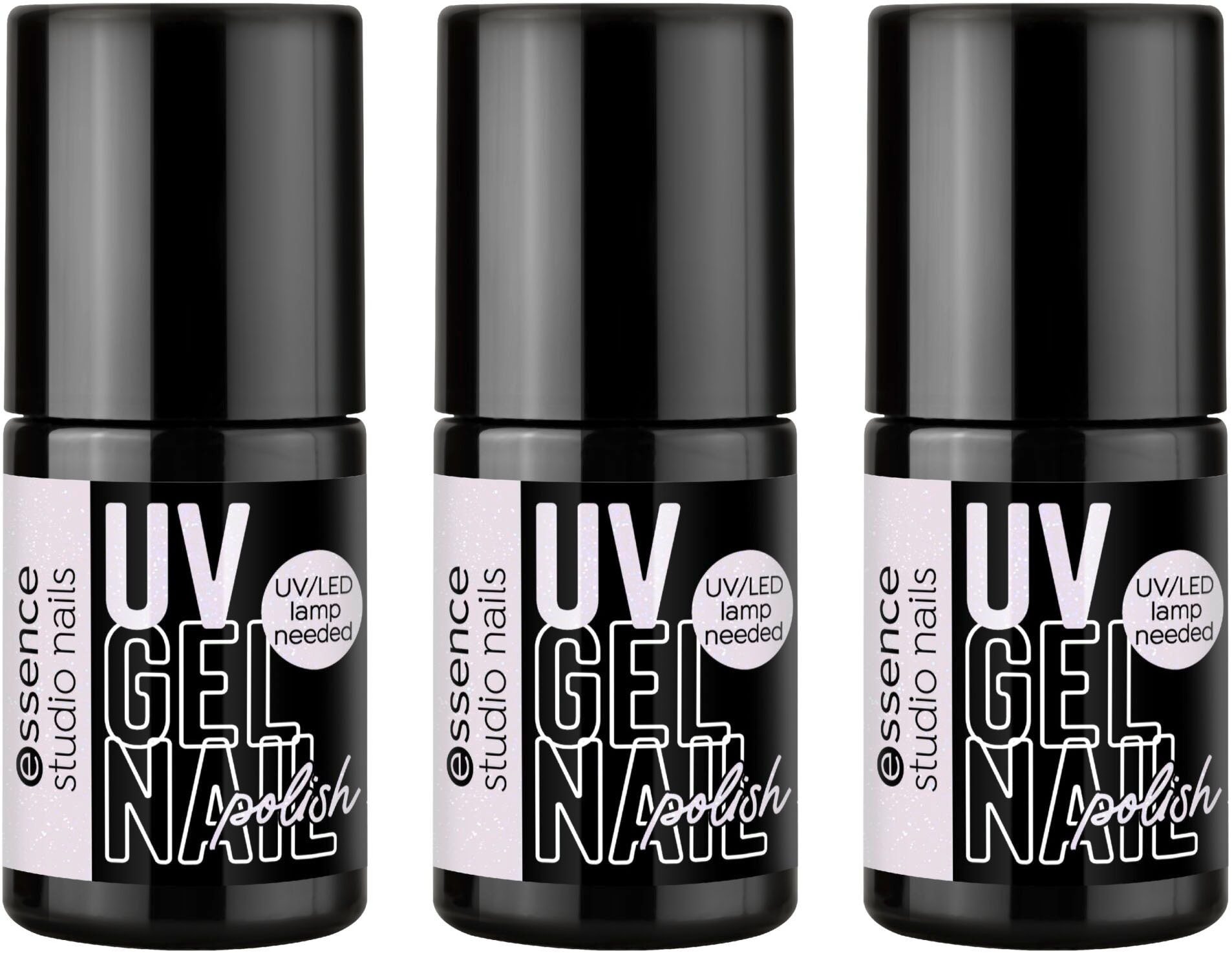 Nagellack »studio nails UV GEL NAIL polish«, (Set, 3 tlg.)