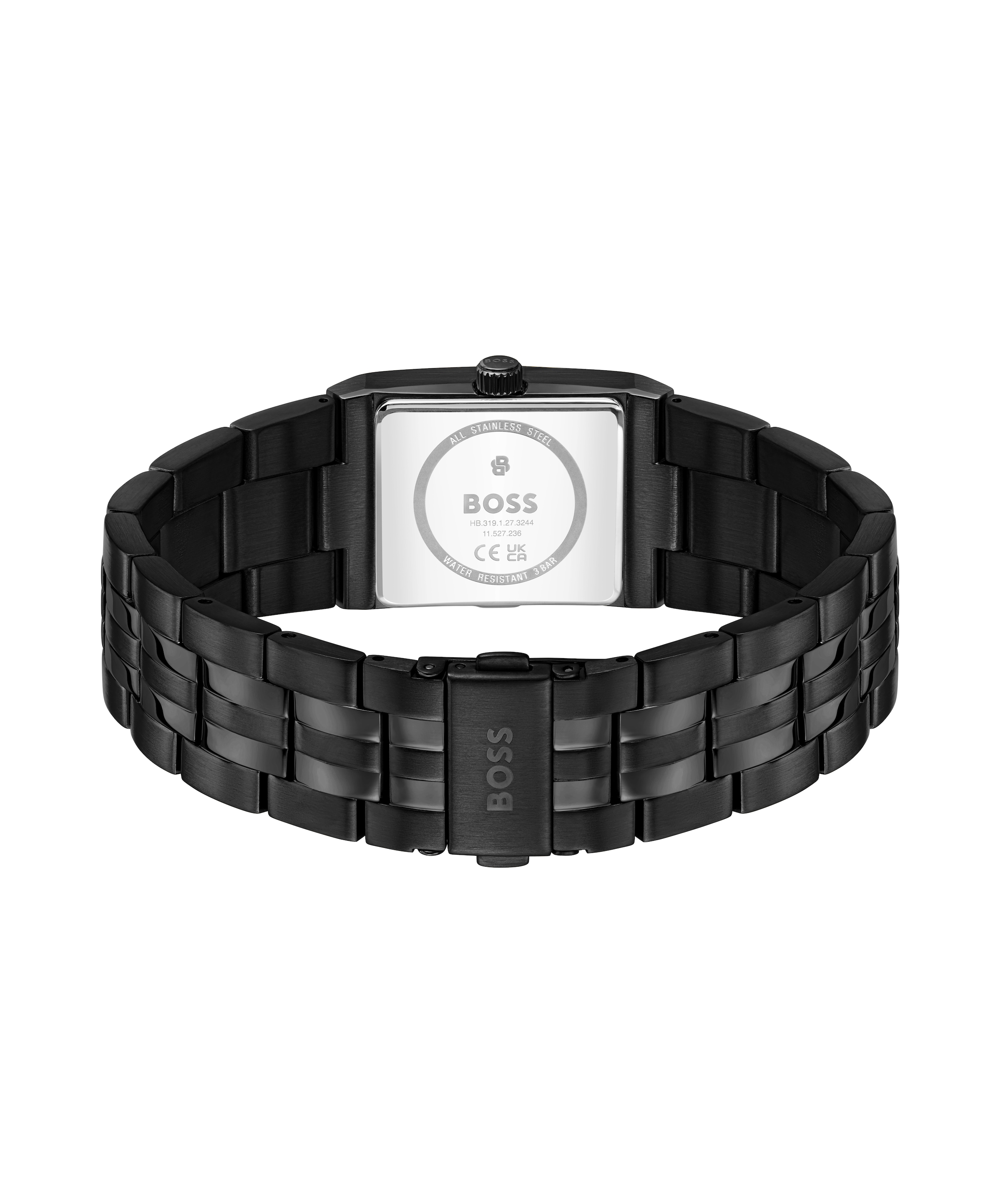 BOSS Quarzuhr »STRIVO« Armbanduhr, Damenuhr, Herrenuhr, Edelstahlarmband, analog, Tag